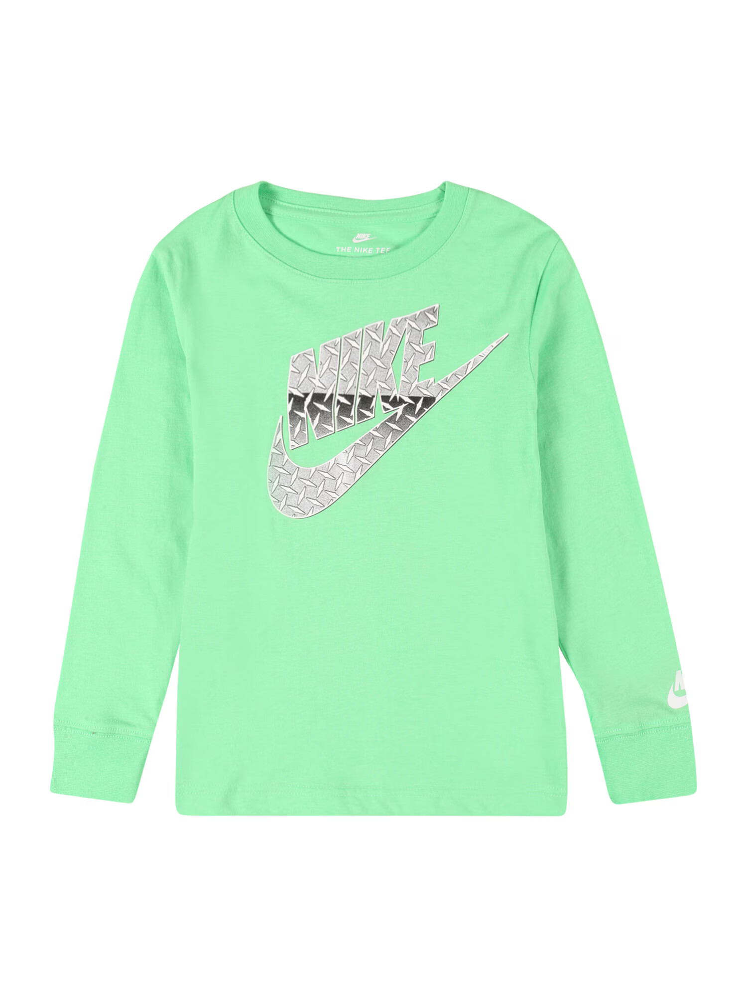 Nike Sportswear Majica 'Diamond Plate' limeta / srebrna - Pepit.si