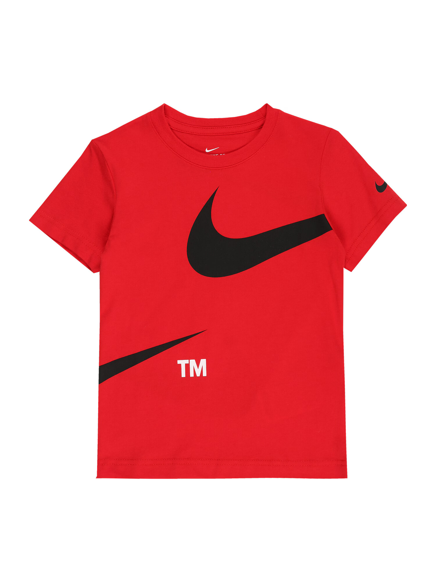 Nike Sportswear Majica ognjeno rdeča / črna / bela - Pepit.si