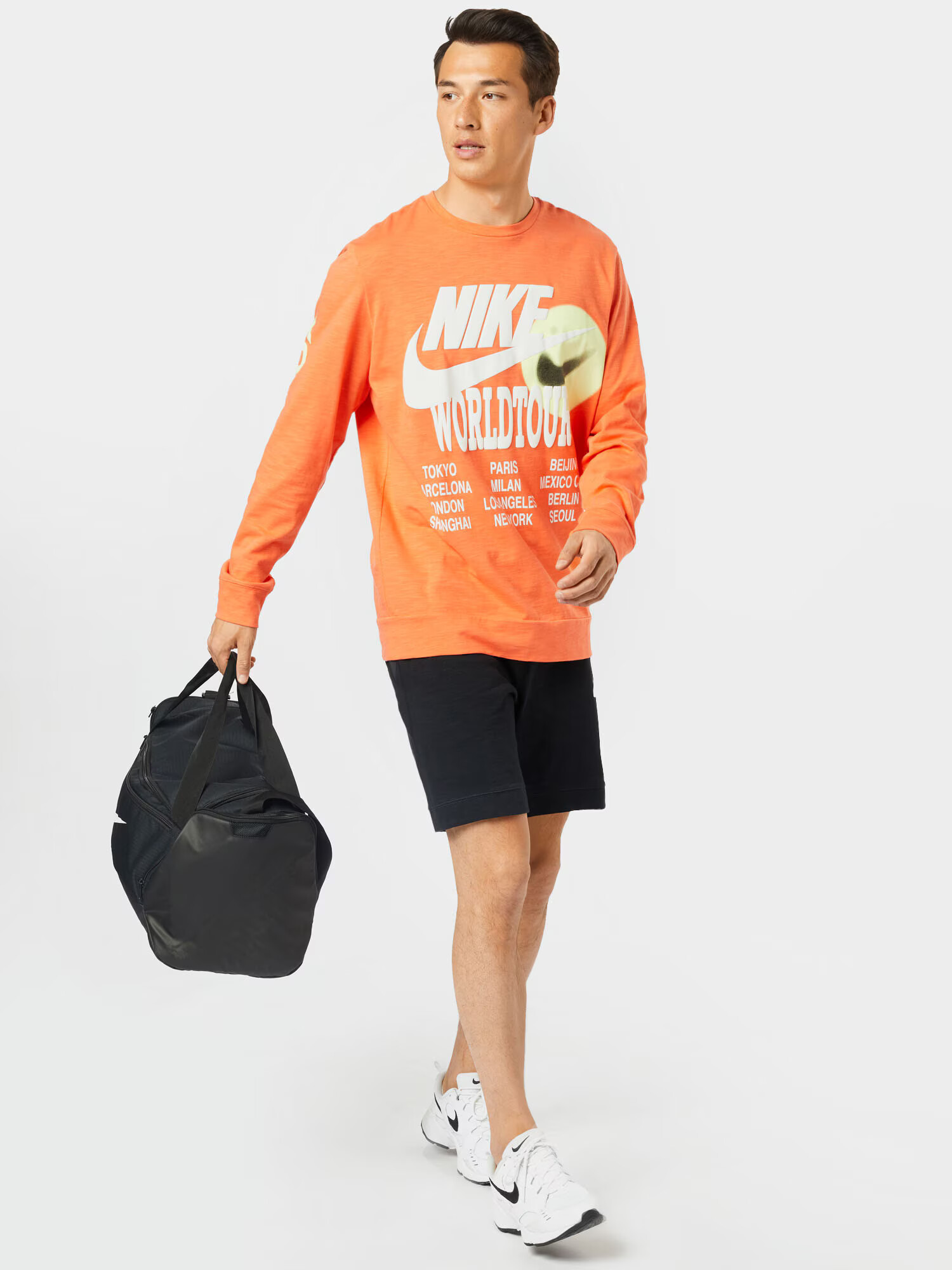 Nike Sportswear Majica oliva / oranžna / bela - Pepit.si