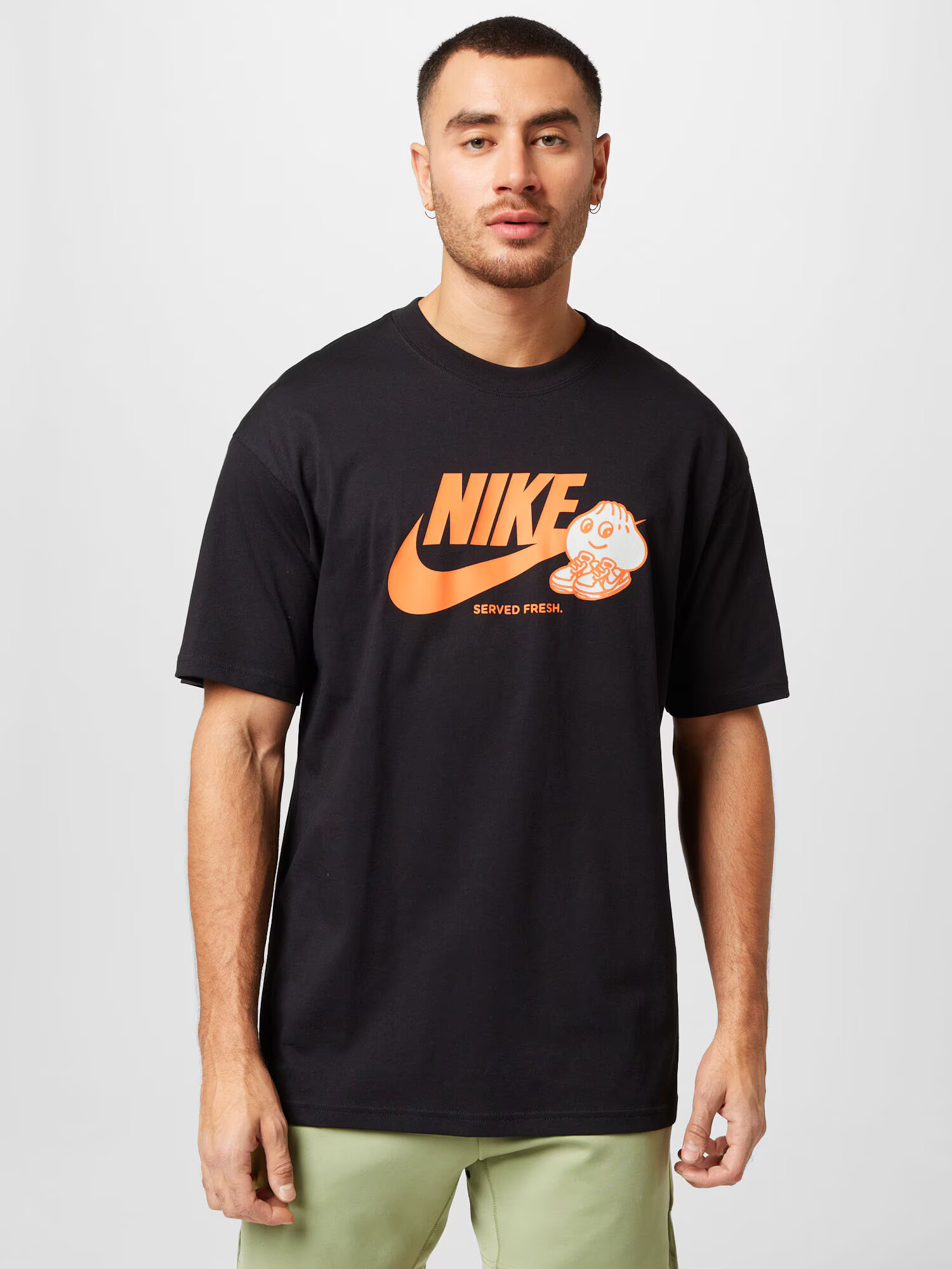 Nike Sportswear Majica oranžna / črna / bela - Pepit.si