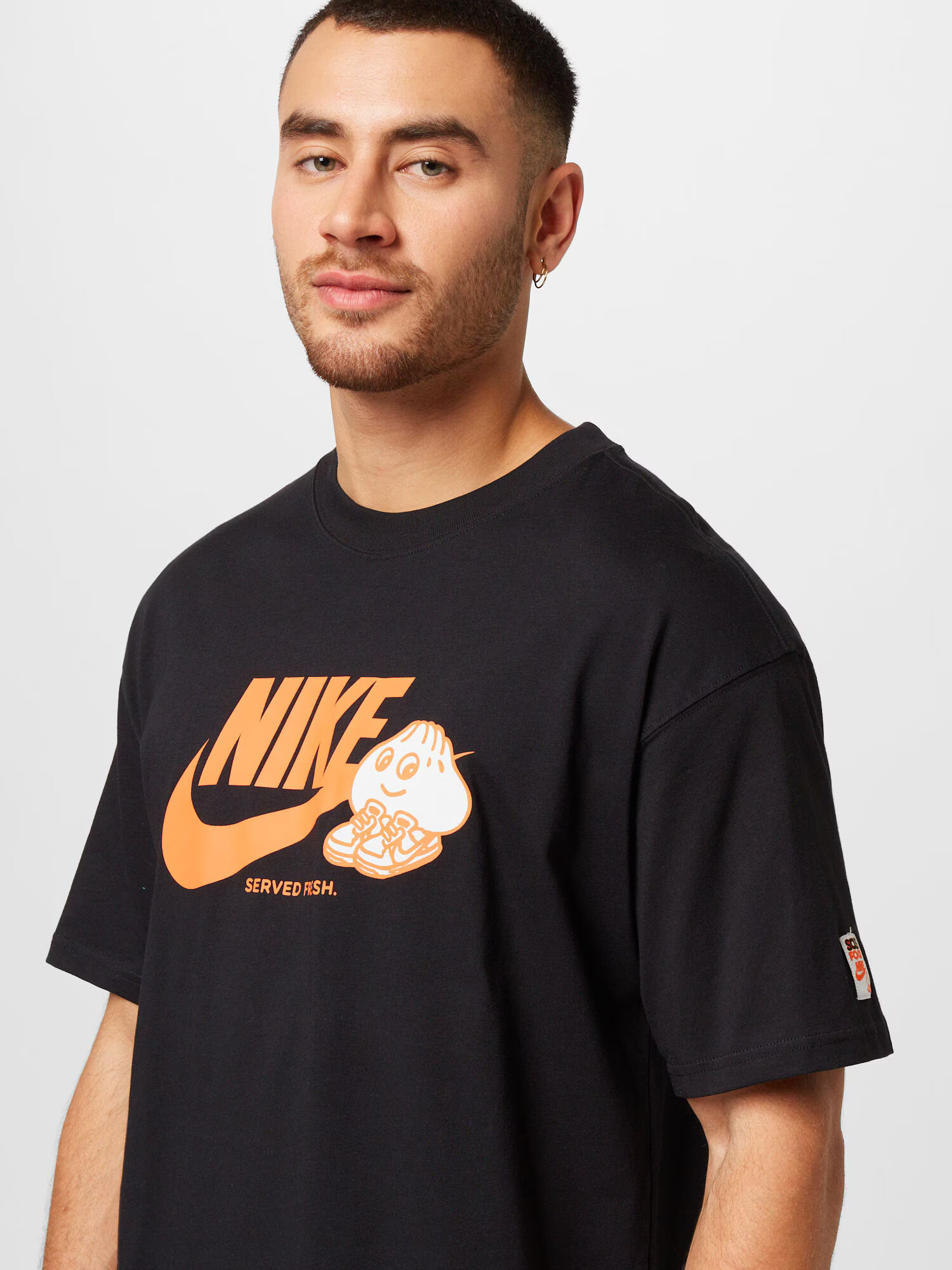 Nike Sportswear Majica oranžna / črna / bela - Pepit.si