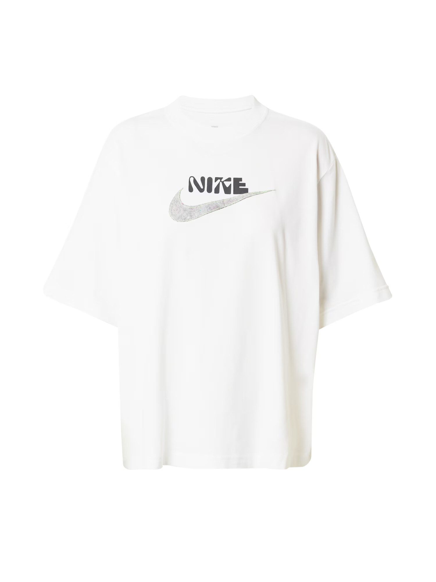 Nike Sportswear Majica pegasto siva / črna / bela - Pepit.si