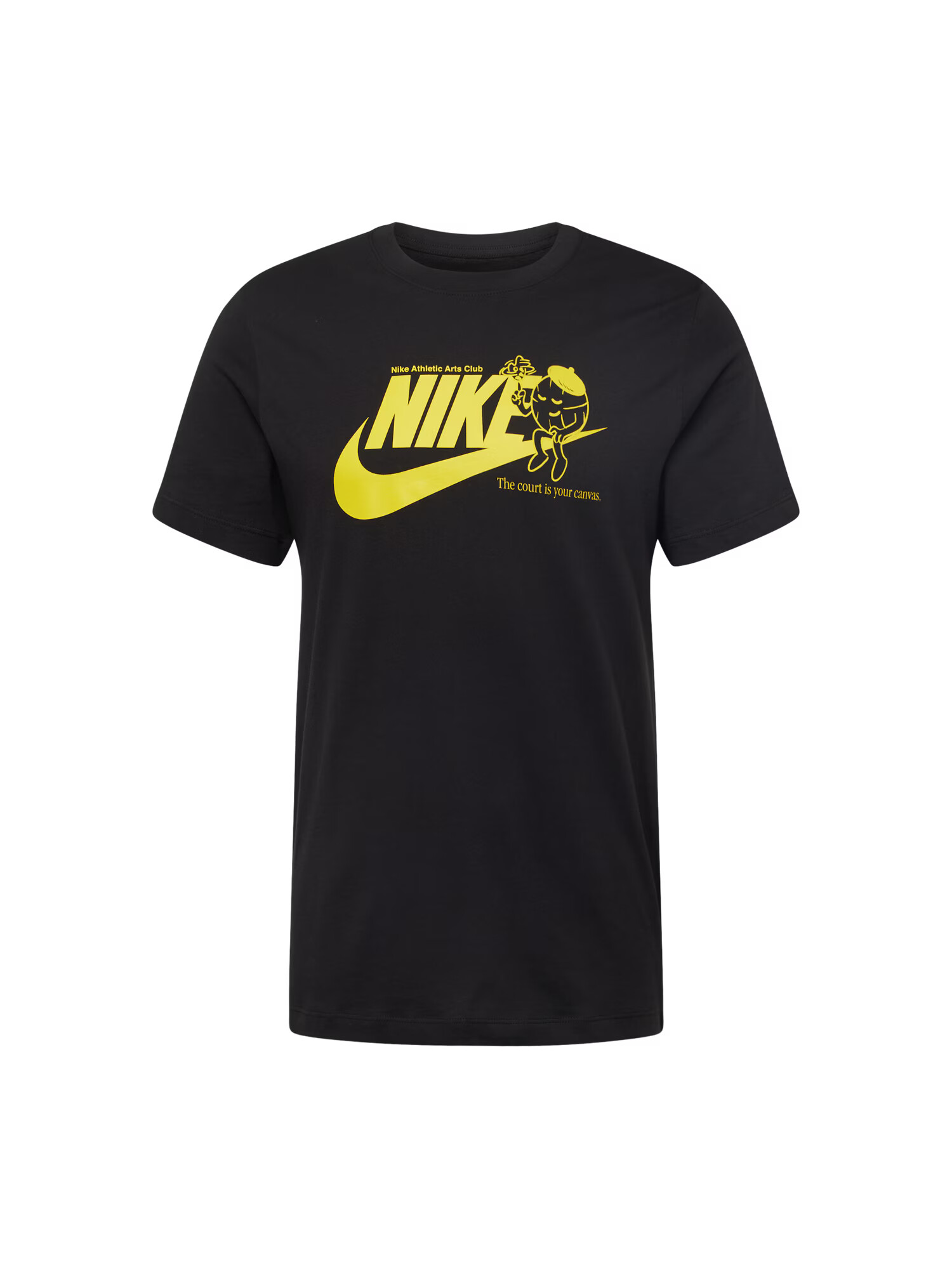 Nike Sportswear Majica rumena / črna - Pepit.si