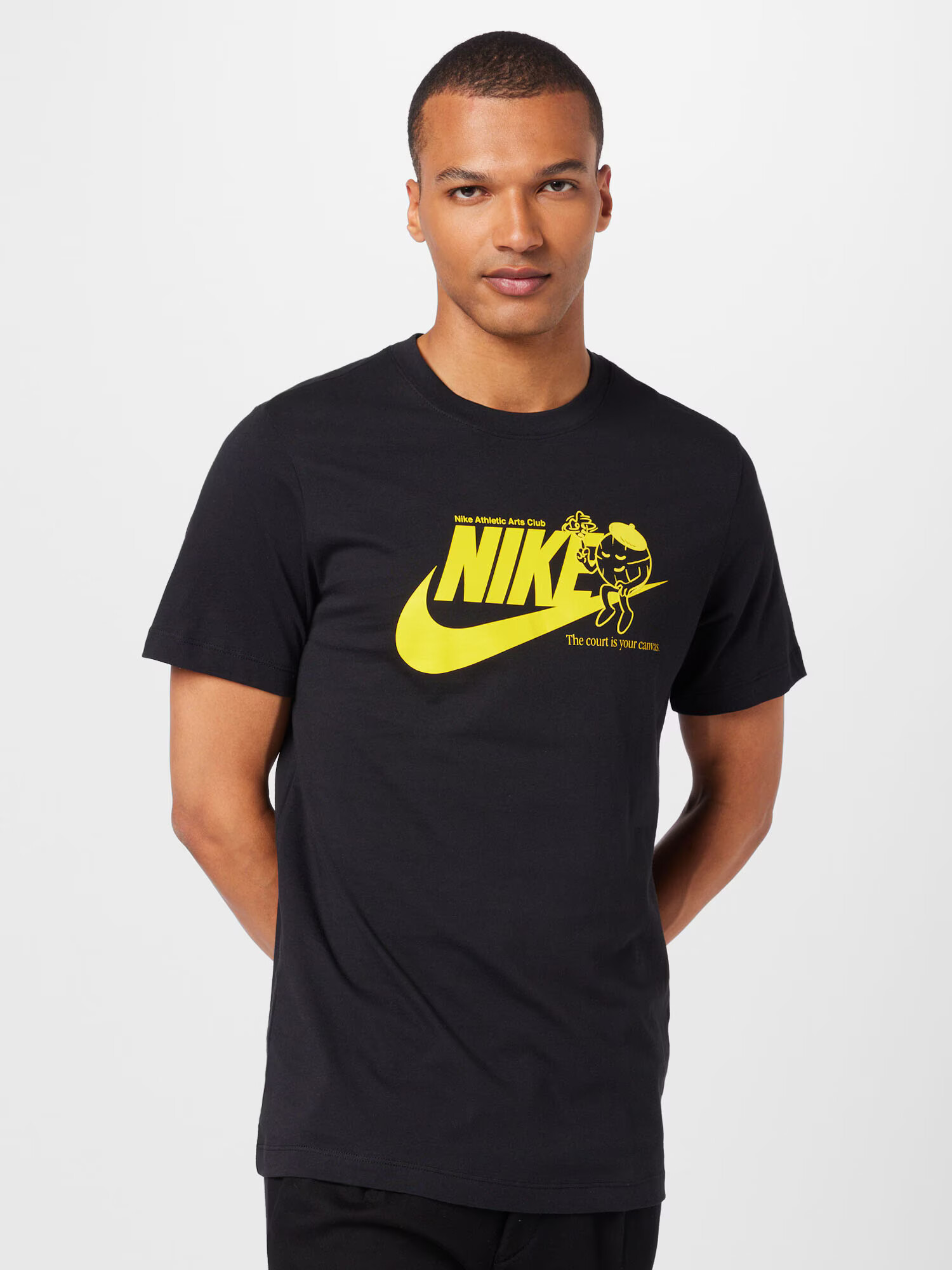 Nike Sportswear Majica rumena / črna - Pepit.si