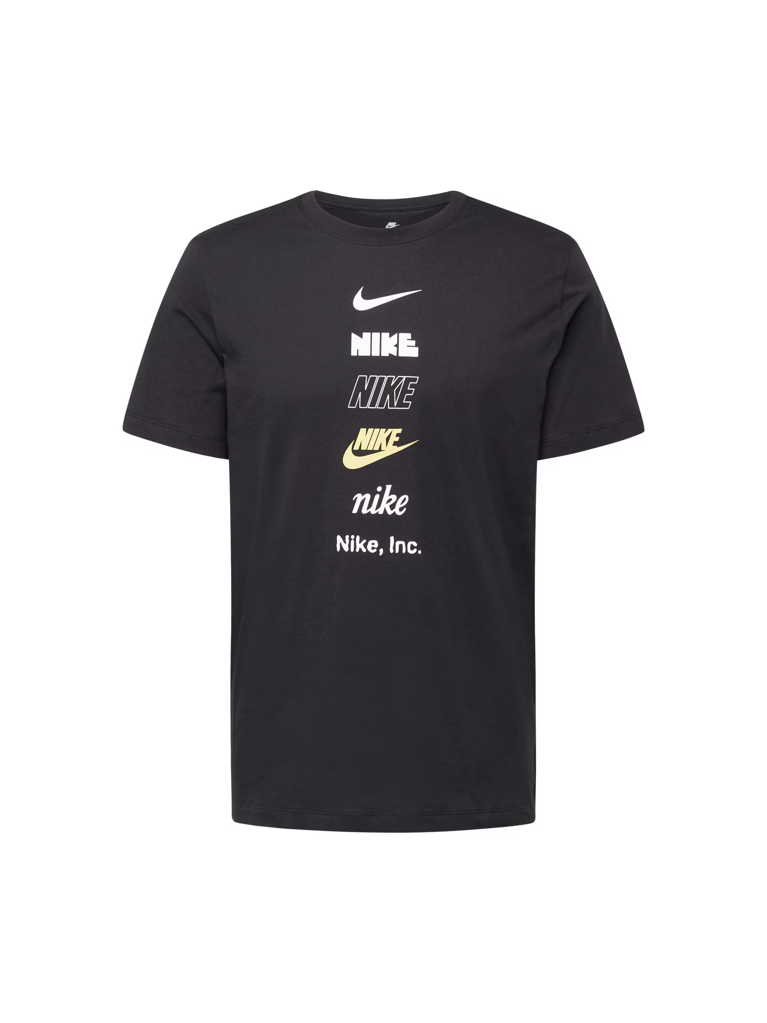 Nike Sportswear Majica rumena / črna / bela - Pepit.si