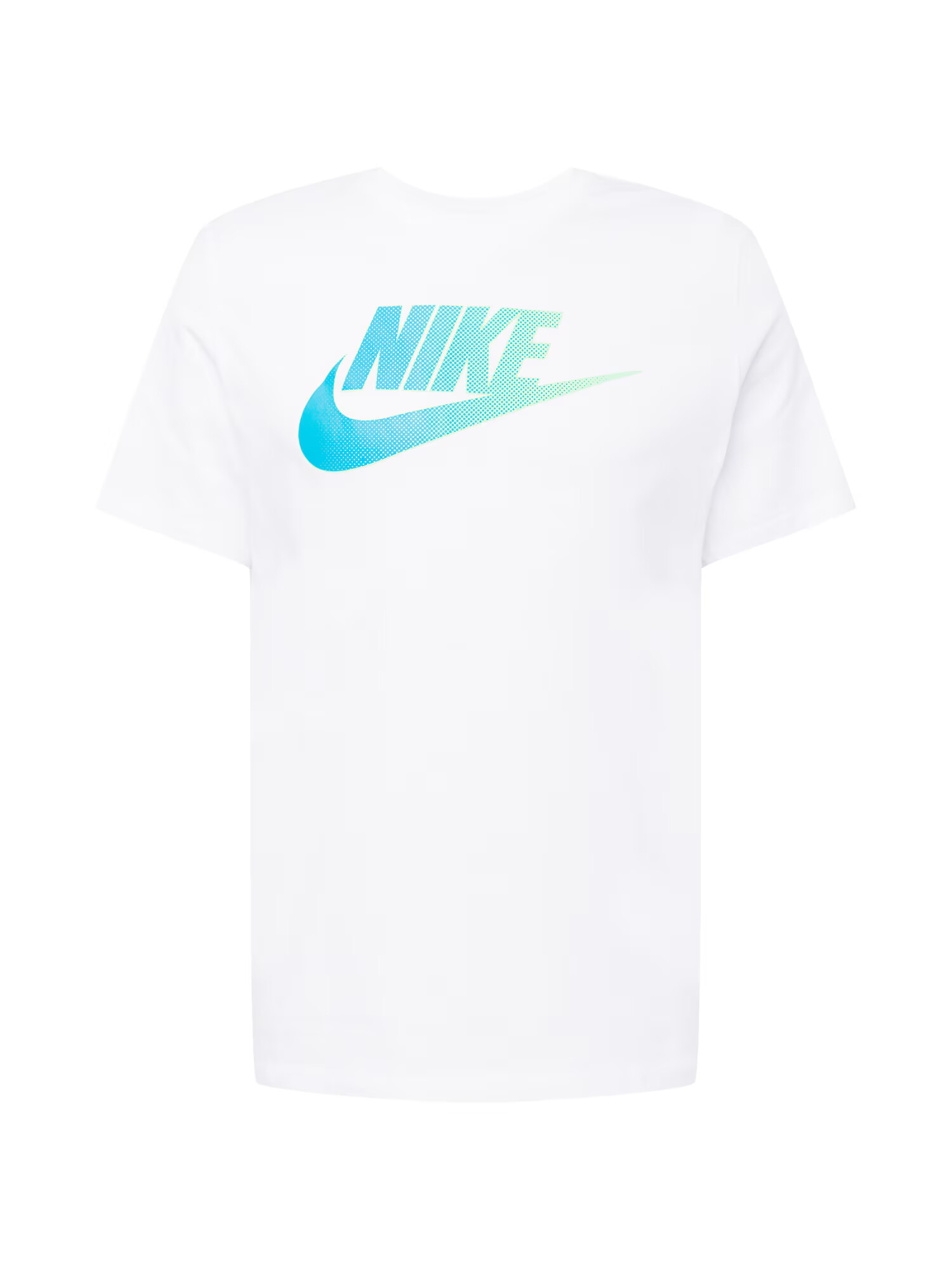 Nike Sportswear Majica voda / cijansko modra / bela - Pepit.si