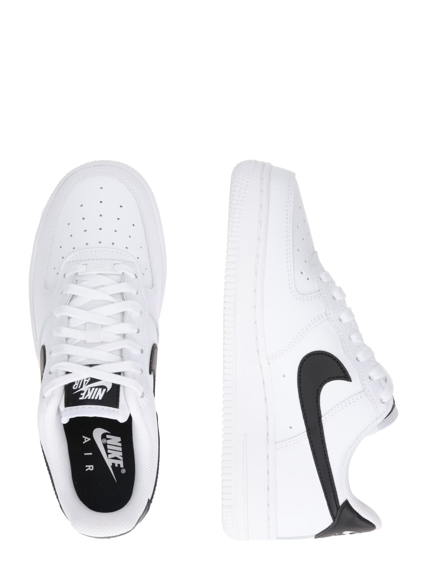 Nike Sportswear Nizke superge 'Air Force 1 '07' črna / bela - Pepit.si