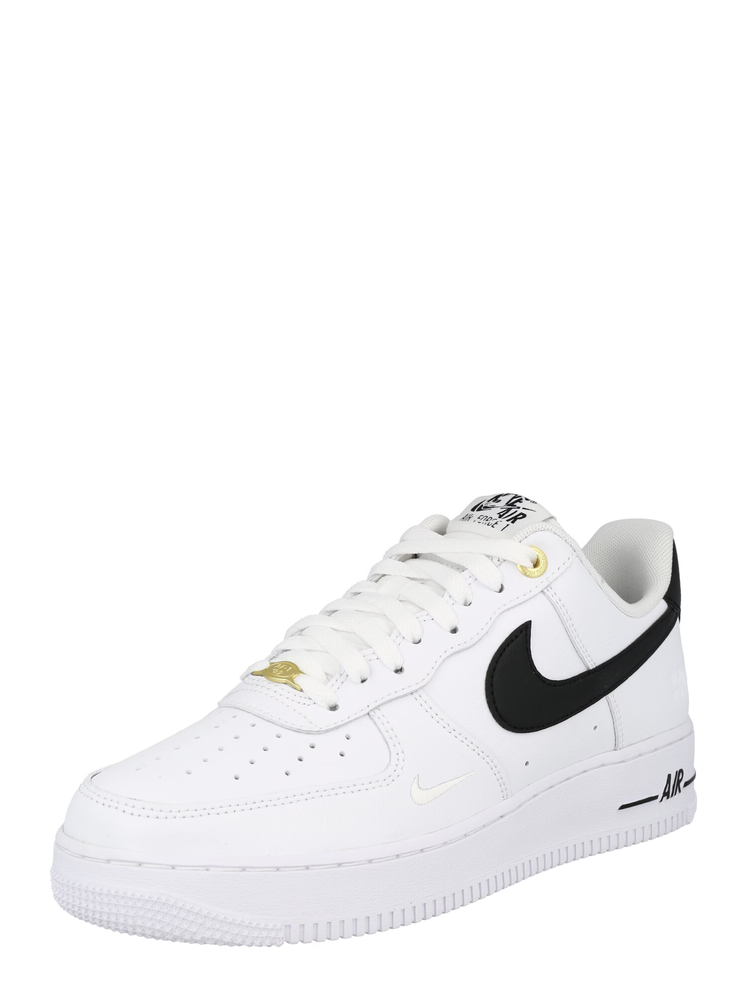 Nike Sportswear Nizke superge 'Air Force 1' črna / bela - Pepit.si