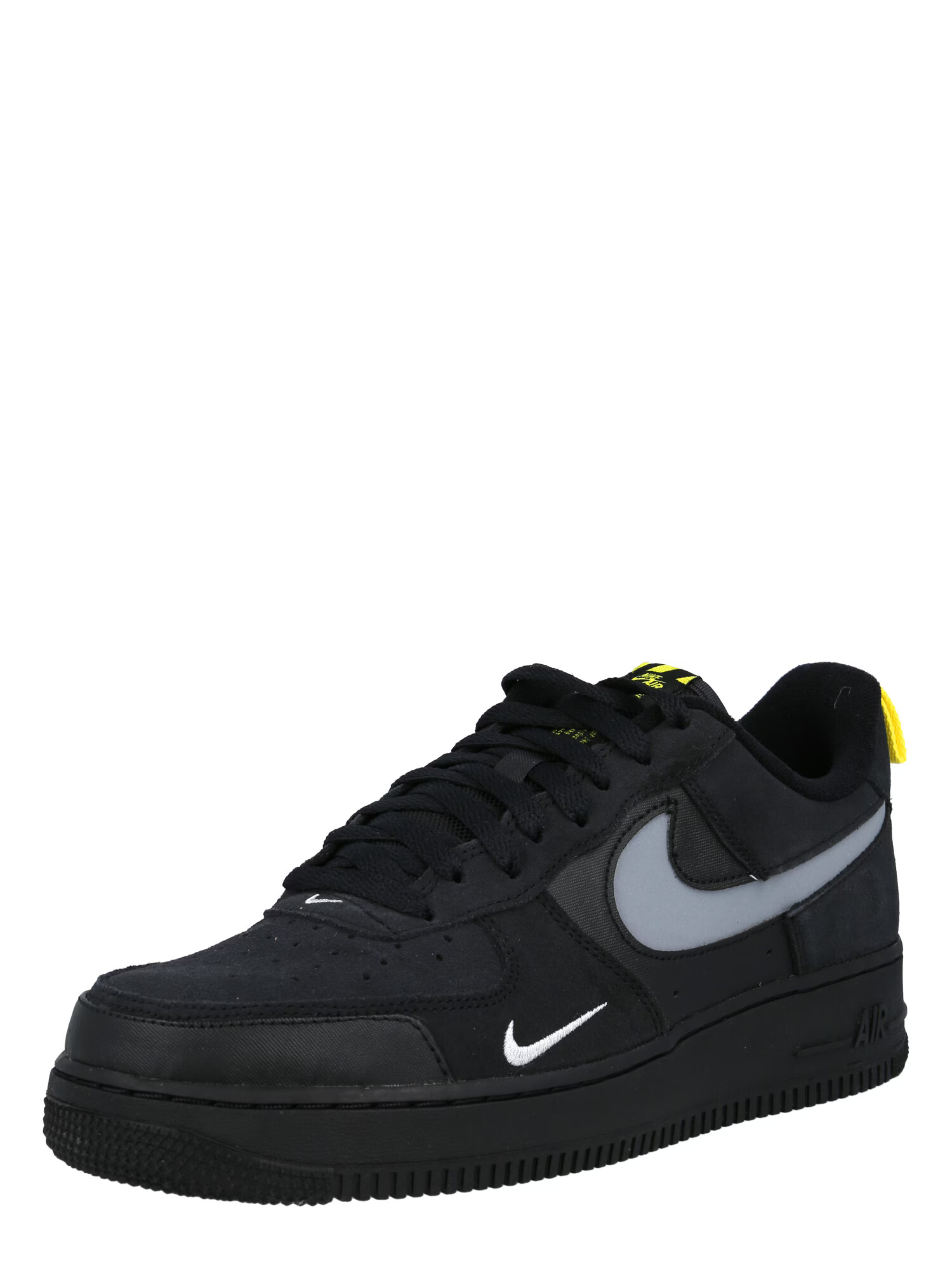 Nike Sportswear Nizke superge 'Air Force 1' črna / svetlo siva / bela - Pepit.si