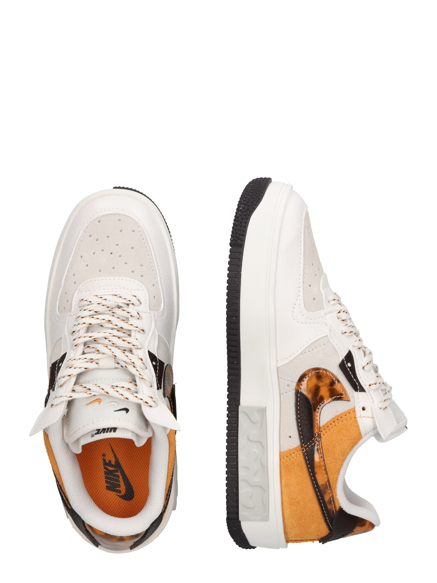 Nike Sportswear Nizke superge ' Air Force 1 Fontanka' kostanj rjava / konjak / svetlo siva / bela - Pepit.si