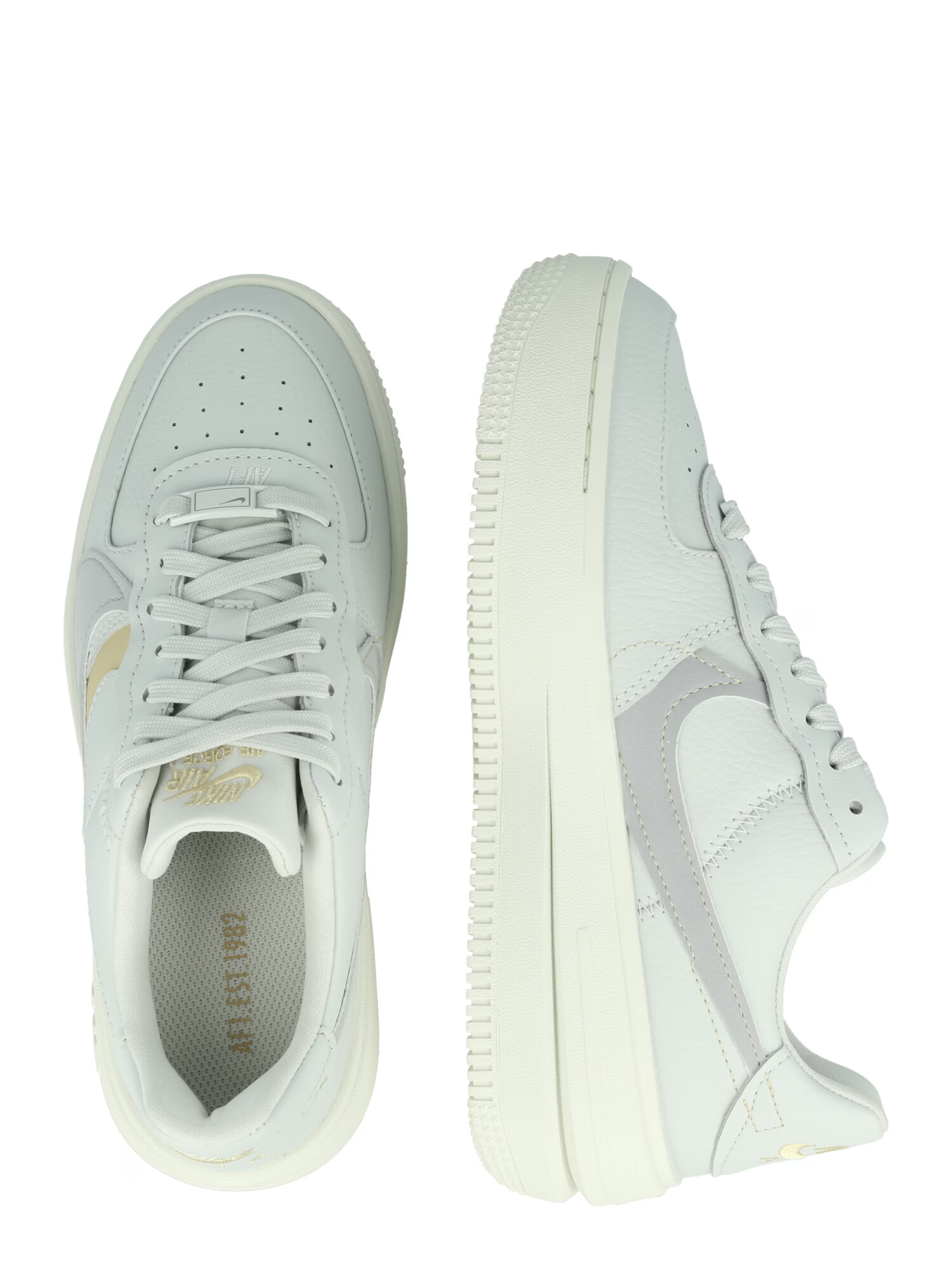 Nike Sportswear Nizke superge 'Air Force 1 PLT.AF.ORM' svetlo siva - Pepit.si