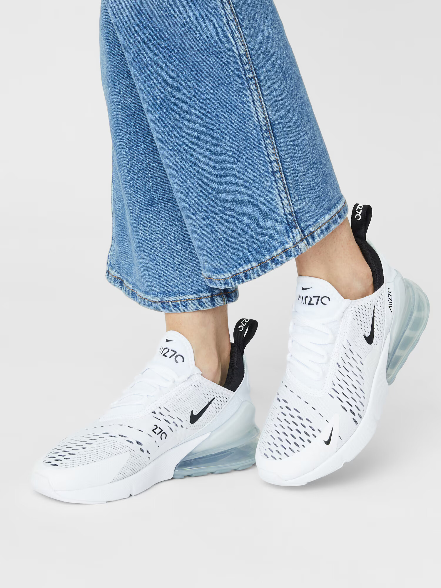 Nike Sportswear Nizke superge 'Air Max 270' črna / bela - Pepit.si