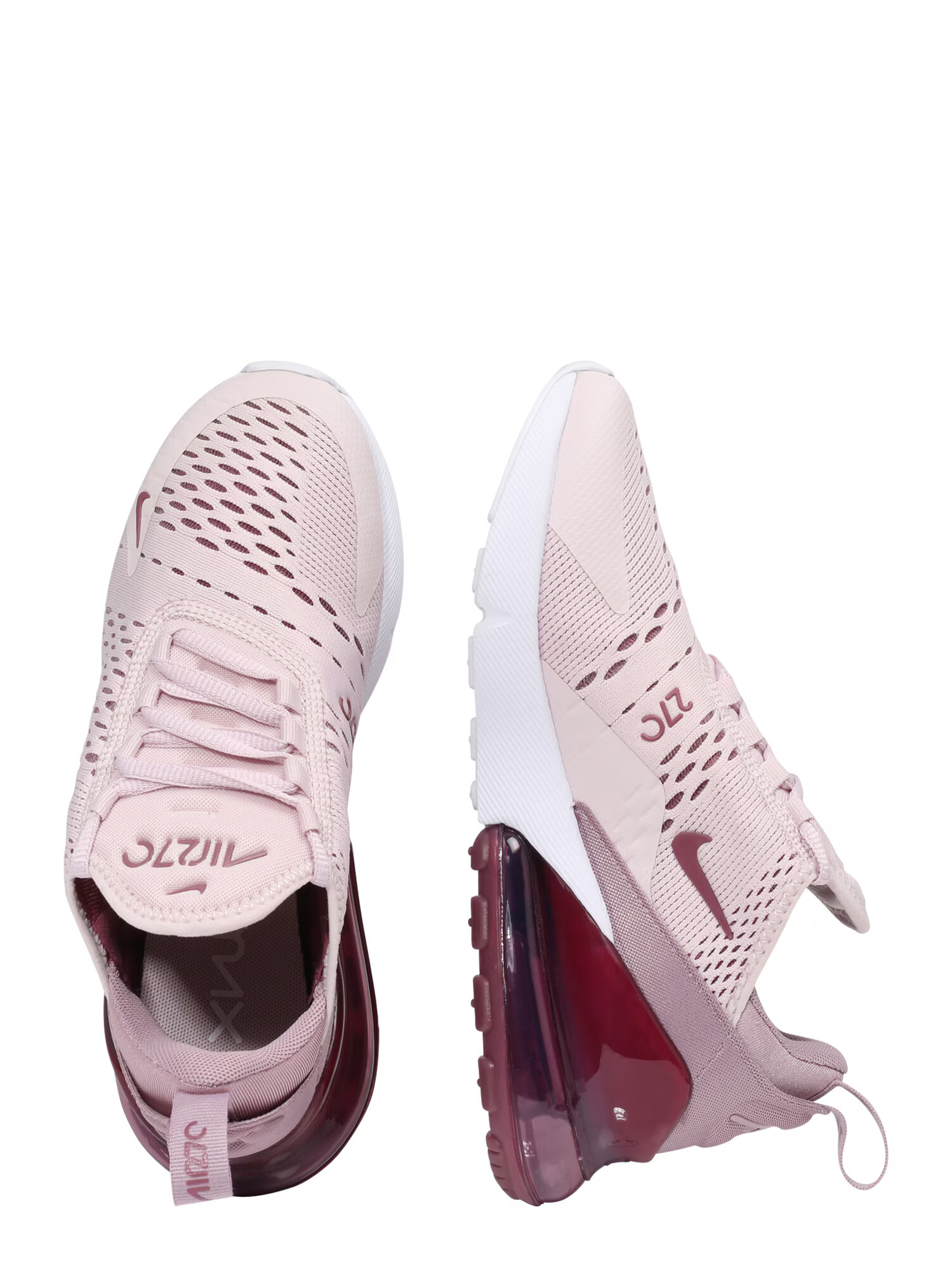 Nike Sportswear Nizke superge 'Air Max 270' roza / češnjevo rdeča / bela - Pepit.si