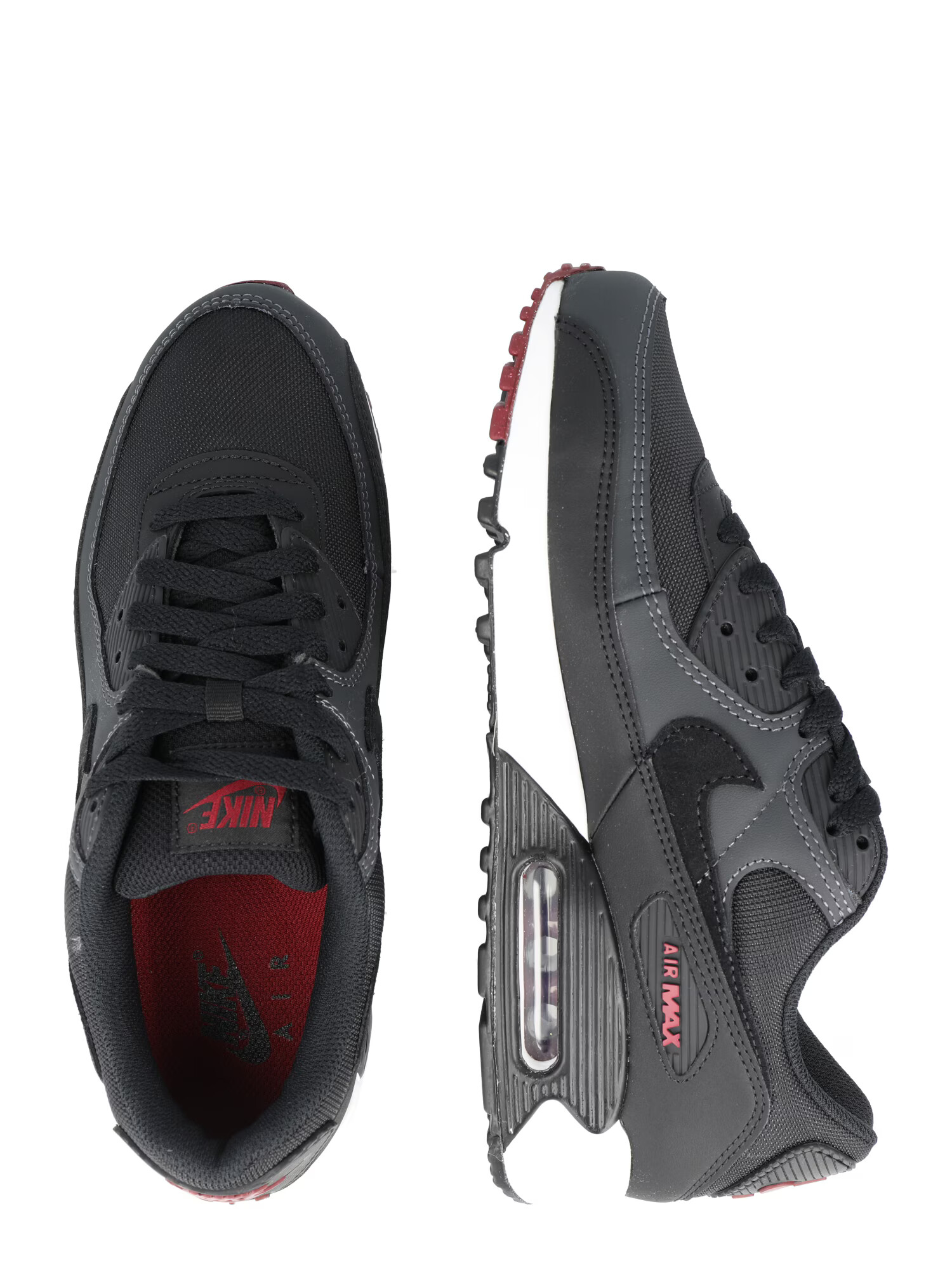 Nike Sportswear Nizke superge 'Air Max 90' antracit / črna - Pepit.si