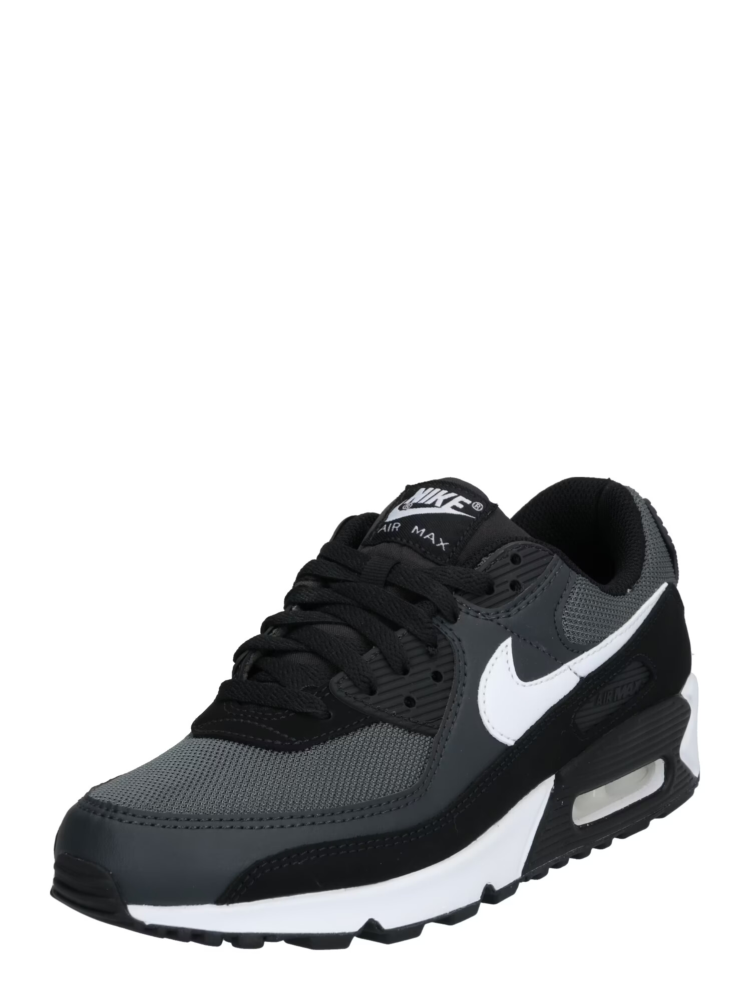 Nike Sportswear Nizke superge 'Air Max 90' siva / črna / bela - Pepit.si