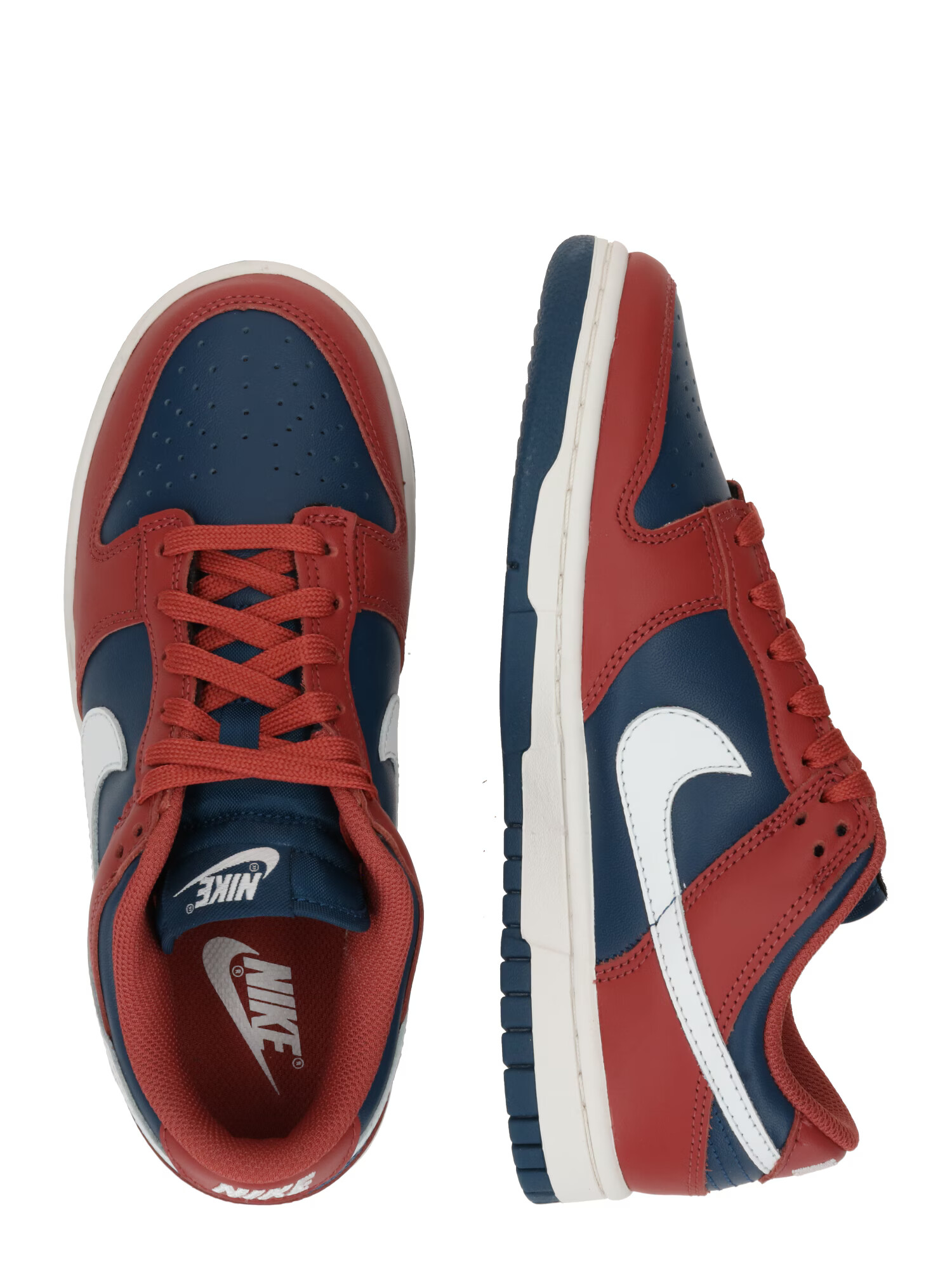 Nike Sportswear Nizke superge 'Dunk' modra / rdeča - Pepit.si