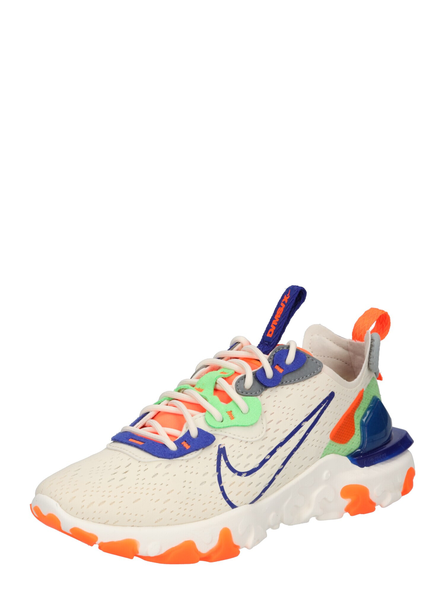 Nike Sportswear Nizke superge 'React Vision' kremna / modra / neonsko oranžna / meta - Pepit.si