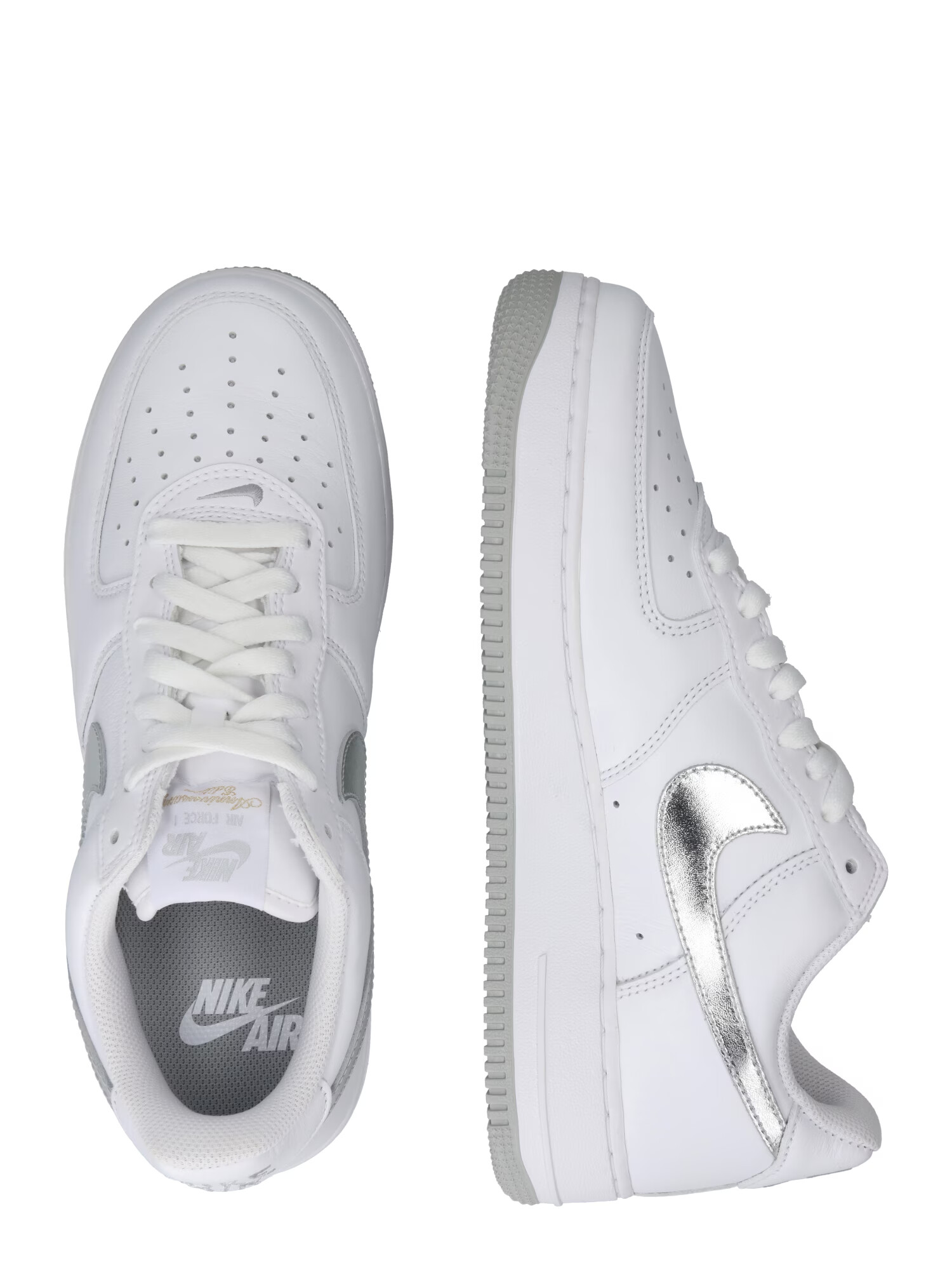 Nike Sportswear Nizke superge srebrna / bela - Pepit.si