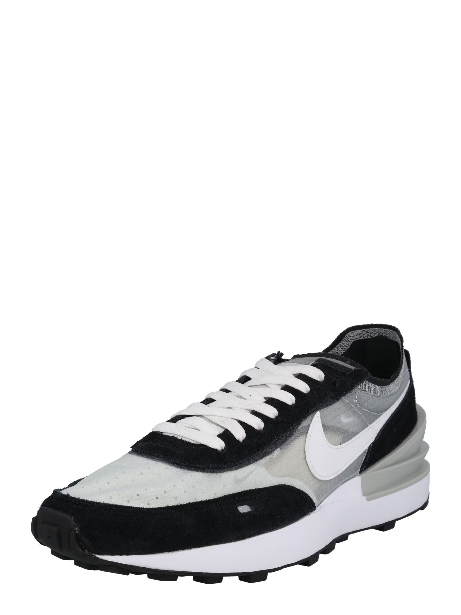 Nike Sportswear Nizke superge 'Waffle One' siva / črna / bela - Pepit.si