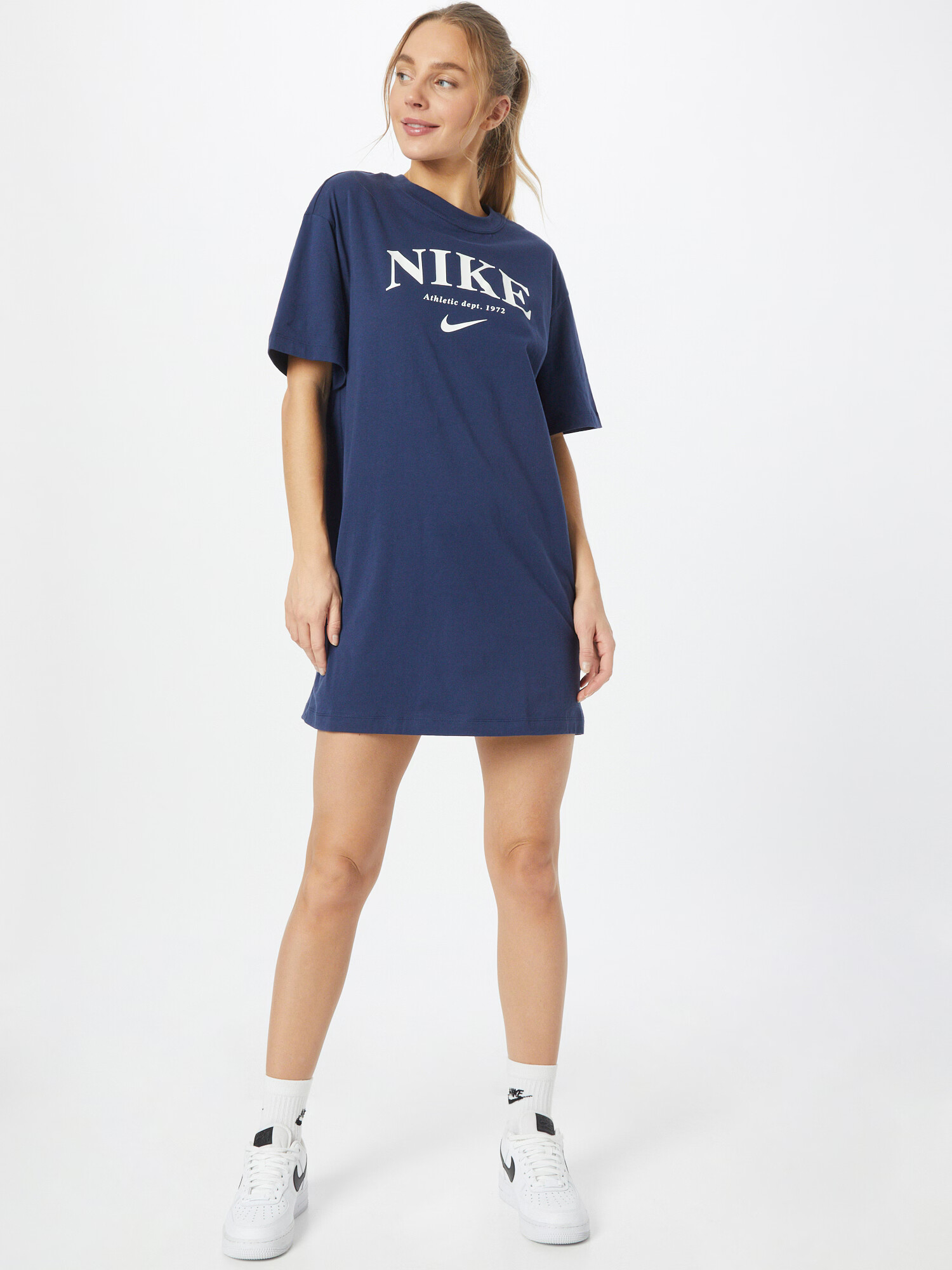 Nike Sportswear Obleka mornarska / bela - Pepit.si