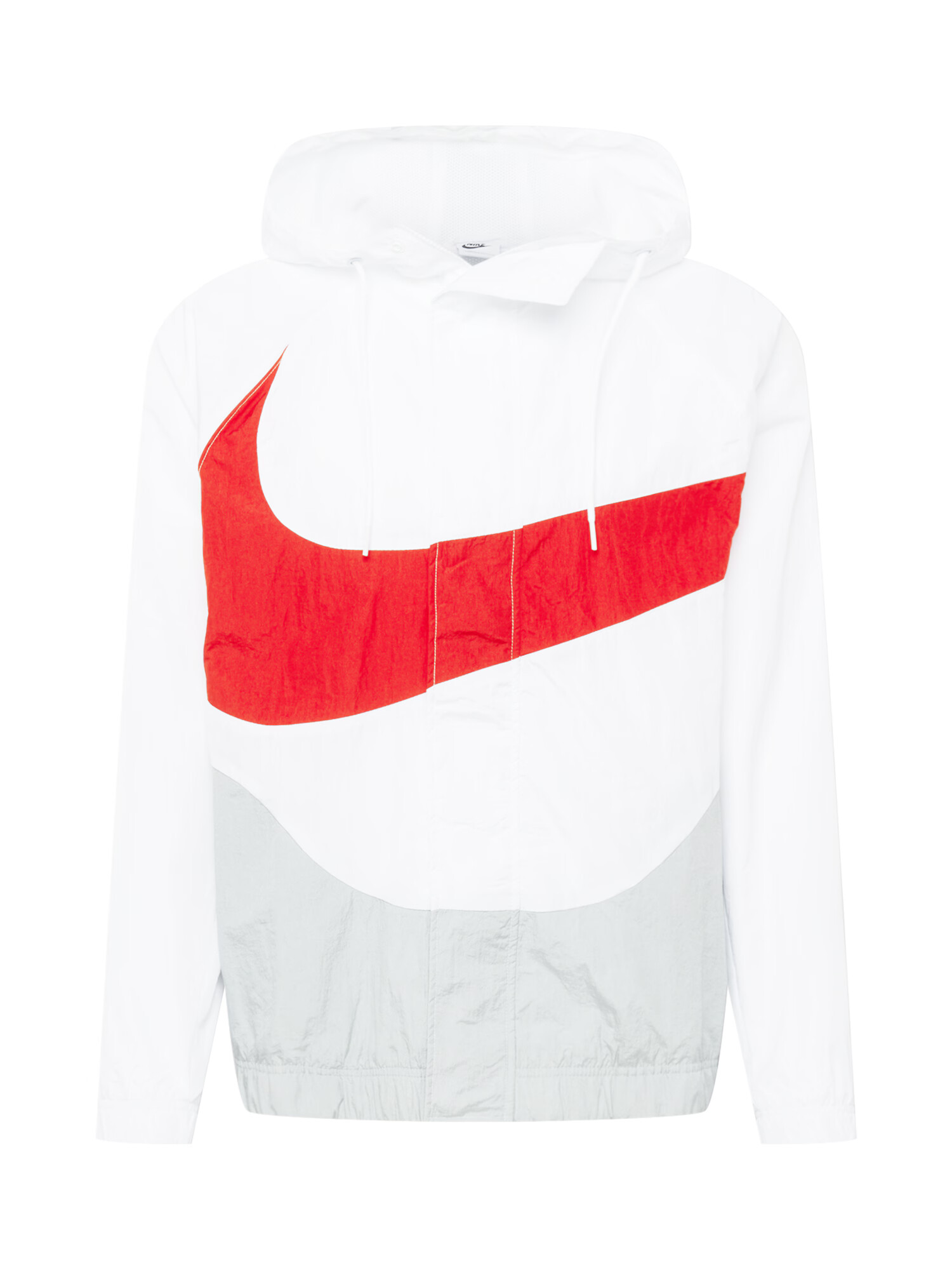 Nike Sportswear Prehodna jakna bela / rdeča / siva - Pepit.si