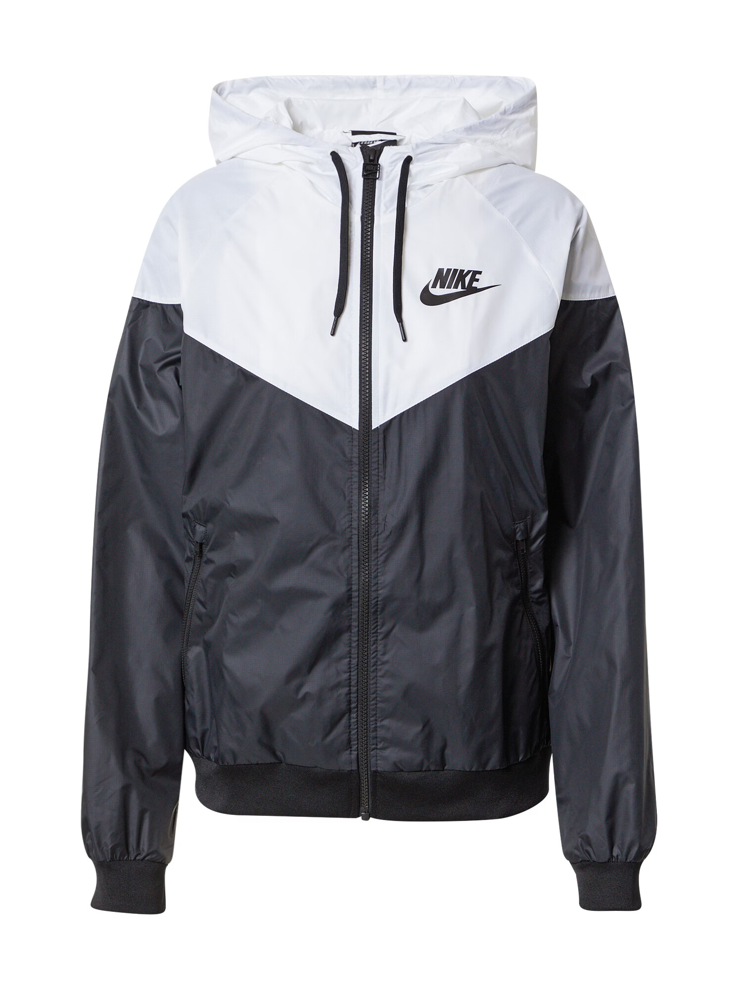 Nike Sportswear Prehodna jakna črna / bela - Pepit.si