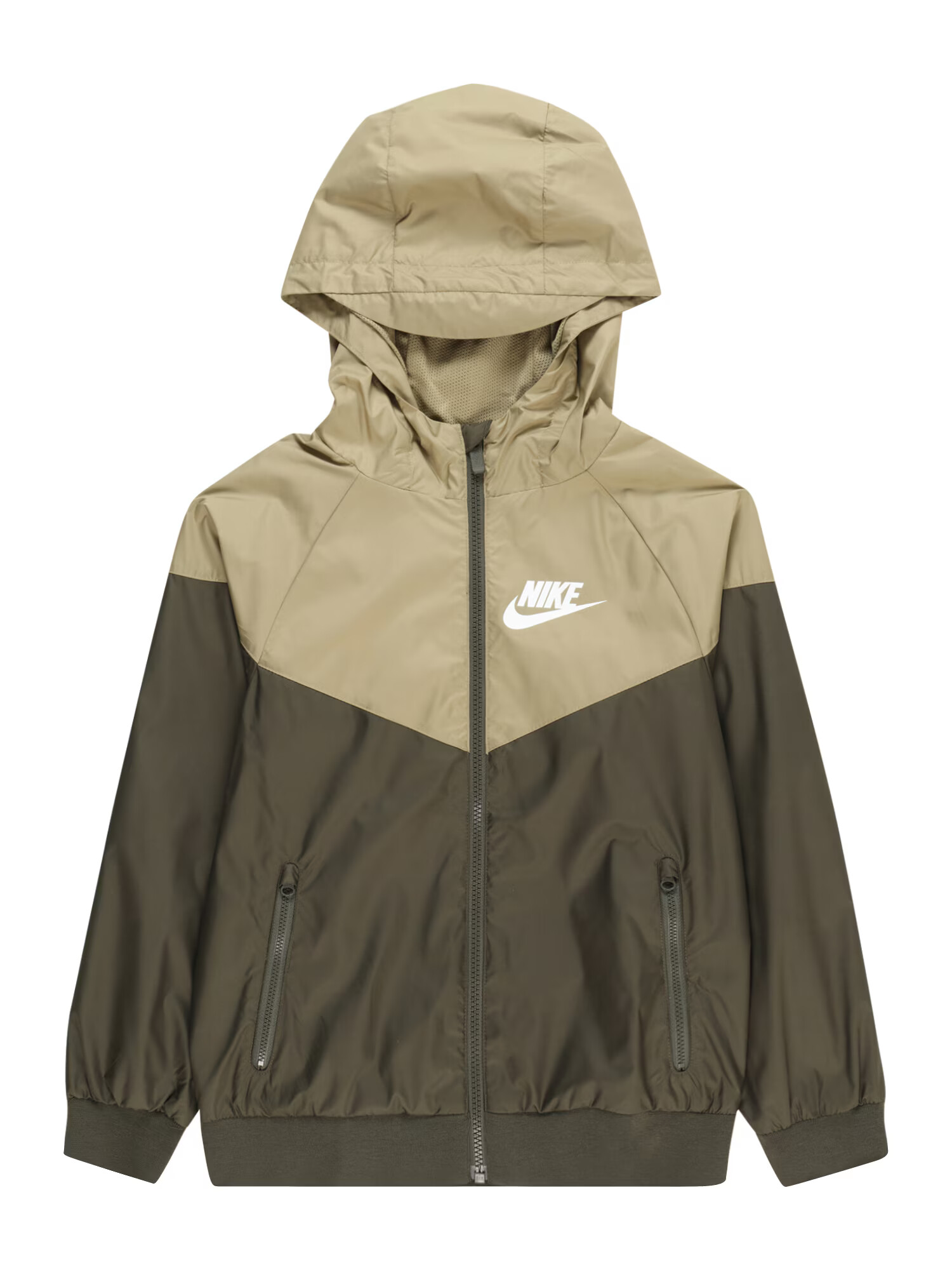 Nike Sportswear Prehodna jakna kaki / oliva / bela - Pepit.si