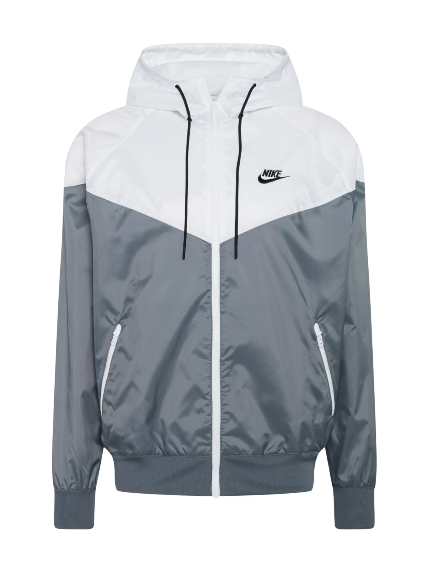 Nike Sportswear Prehodna jakna kamen / črna / bela - Pepit.si