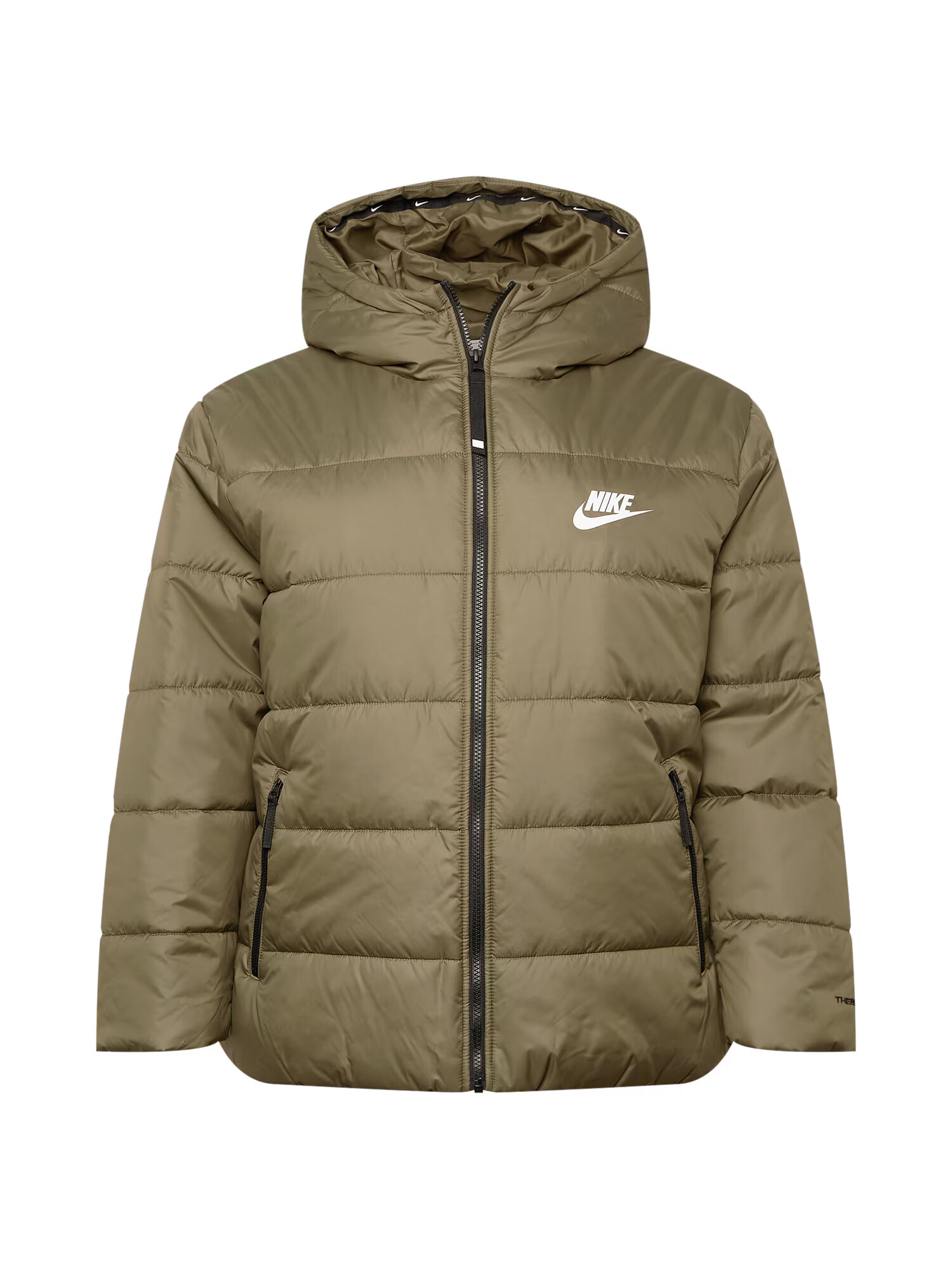 Nike Sportswear Prehodna jakna oliva / bela - Pepit.si