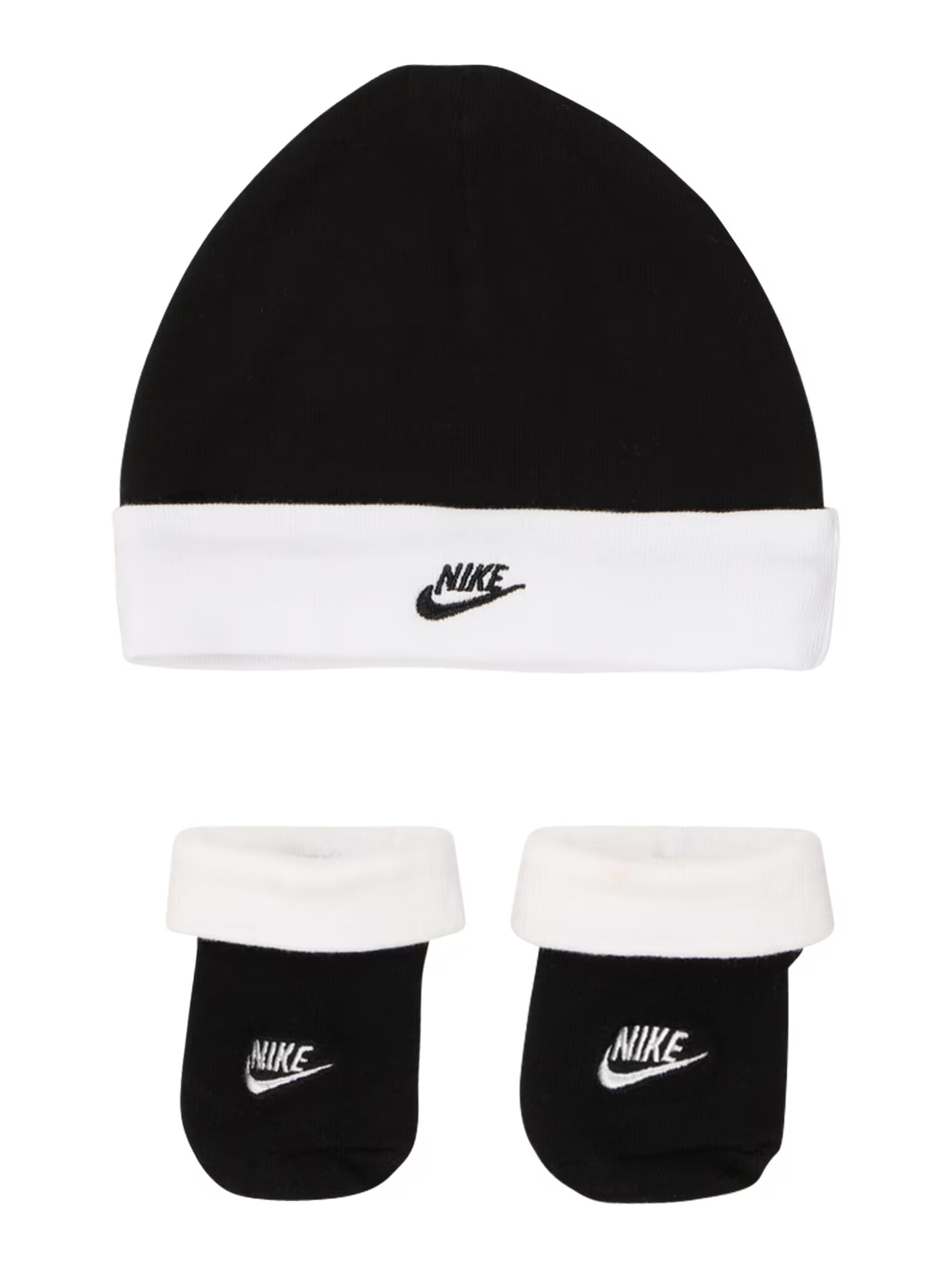 Nike Sportswear Set perila 'NIKE FUTURA HAT/BOOTIE 2PC' črna - Pepit.si