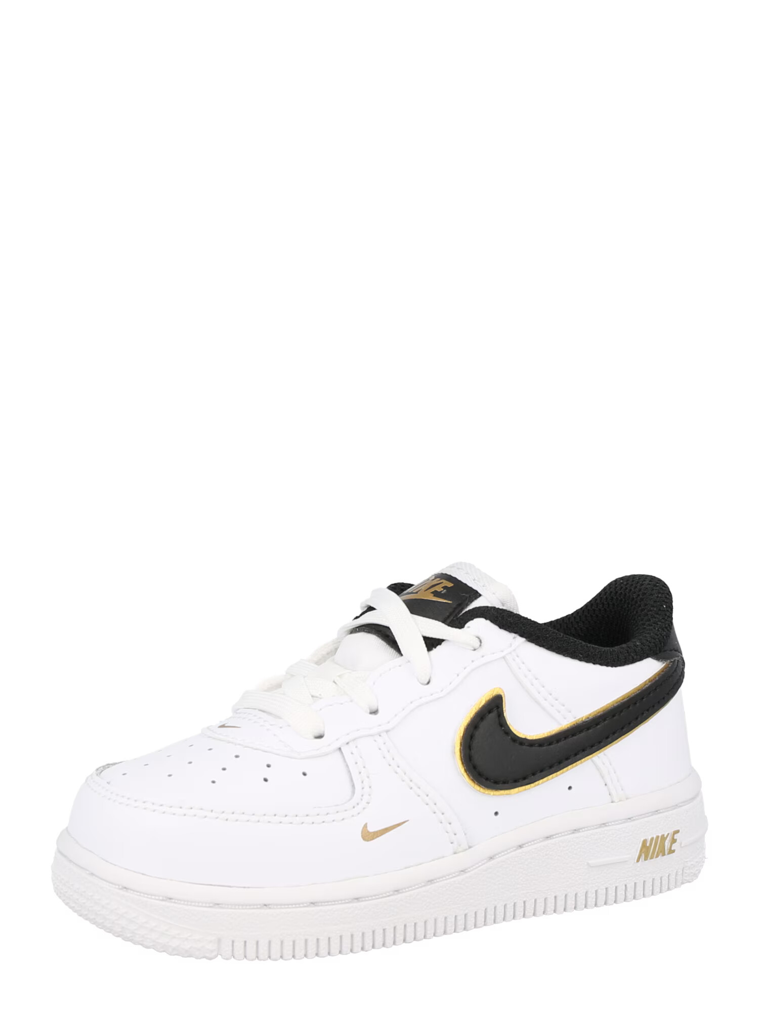 Nike Sportswear Superge 'Force 1' bela / črna / zlata - Pepit.si