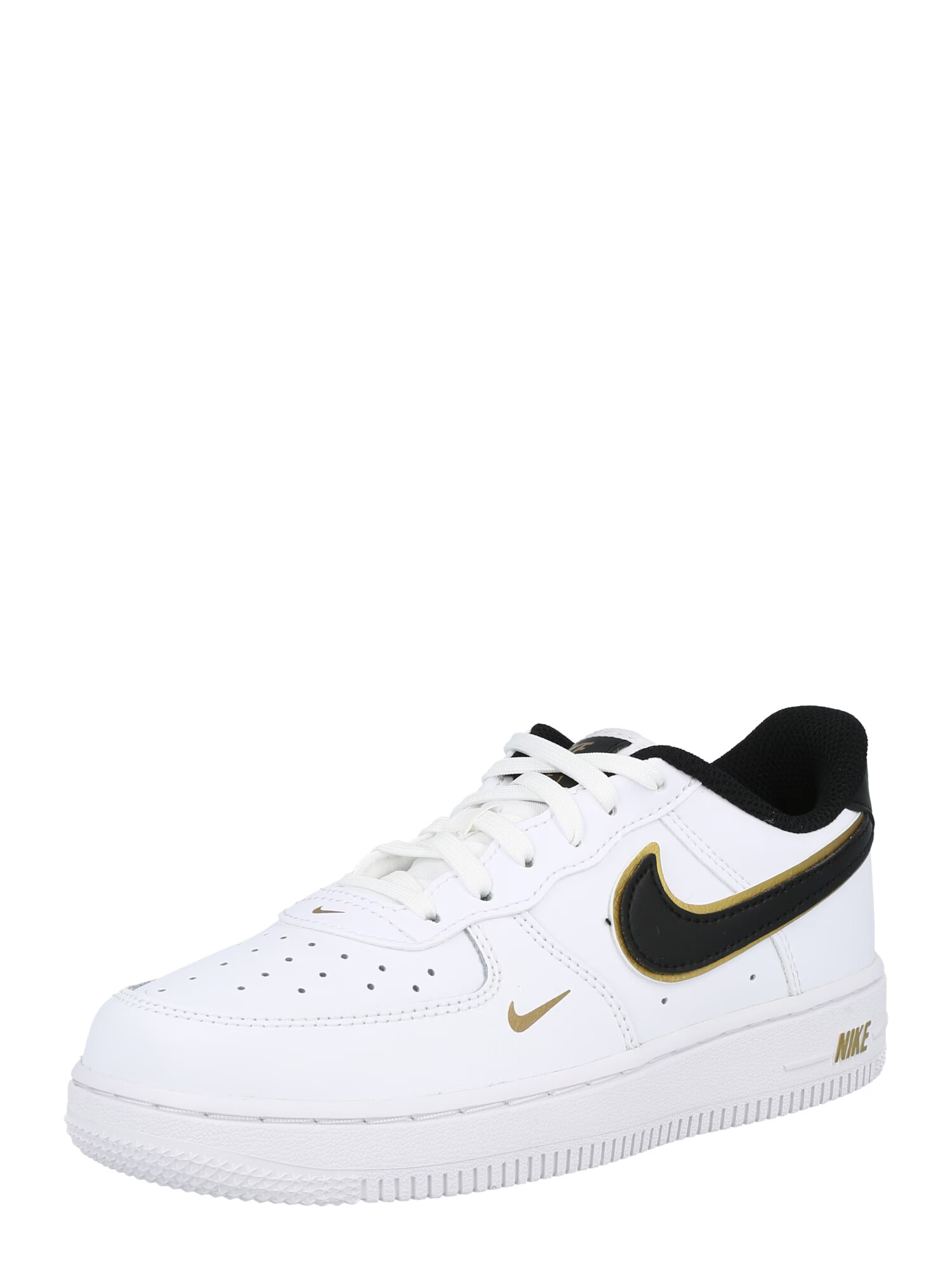 Nike Sportswear Superge 'Force 1' bela / črna / zlata - Pepit.si