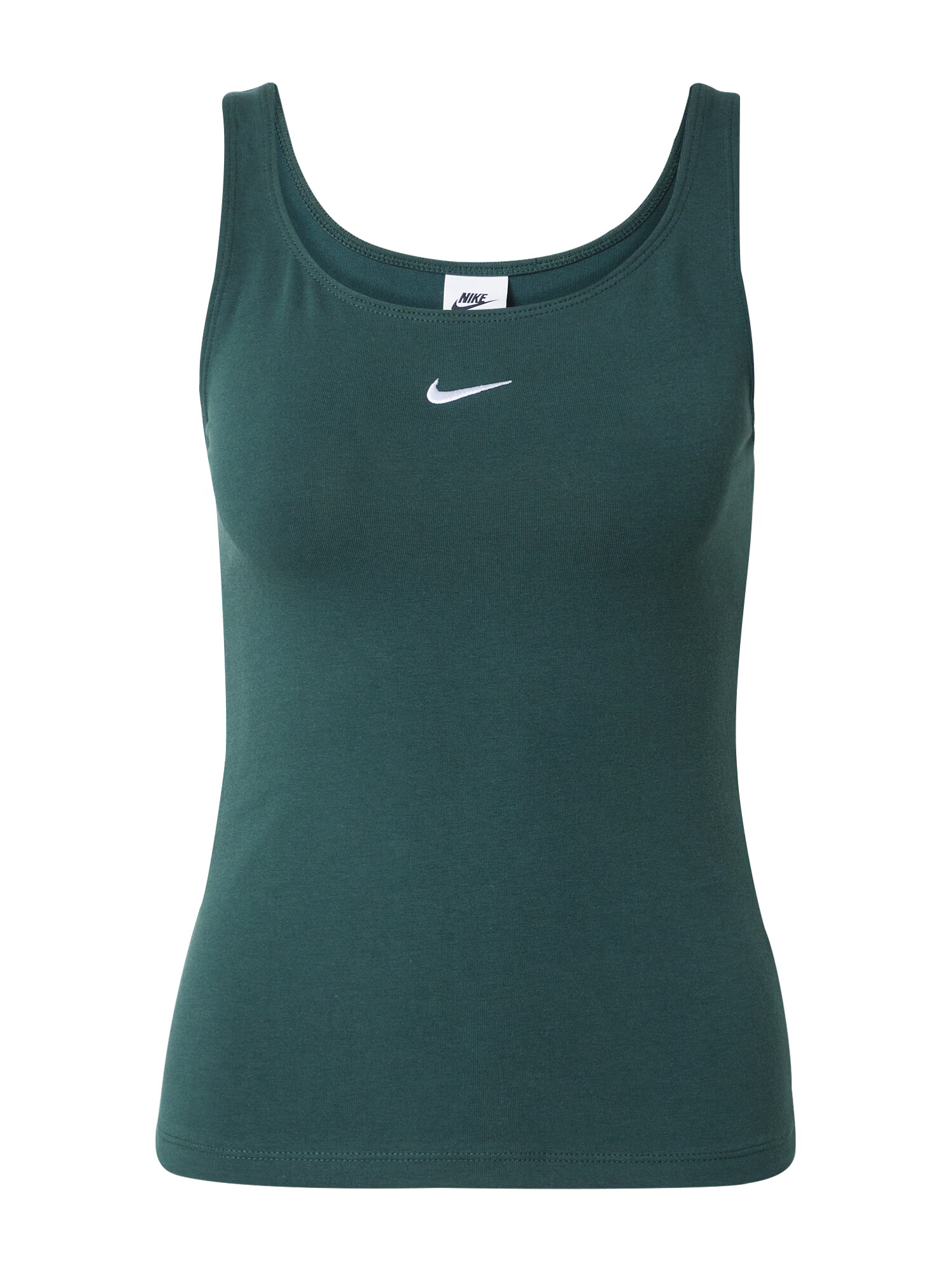 Nike Sportswear Top temno zelena / bela - Pepit.si