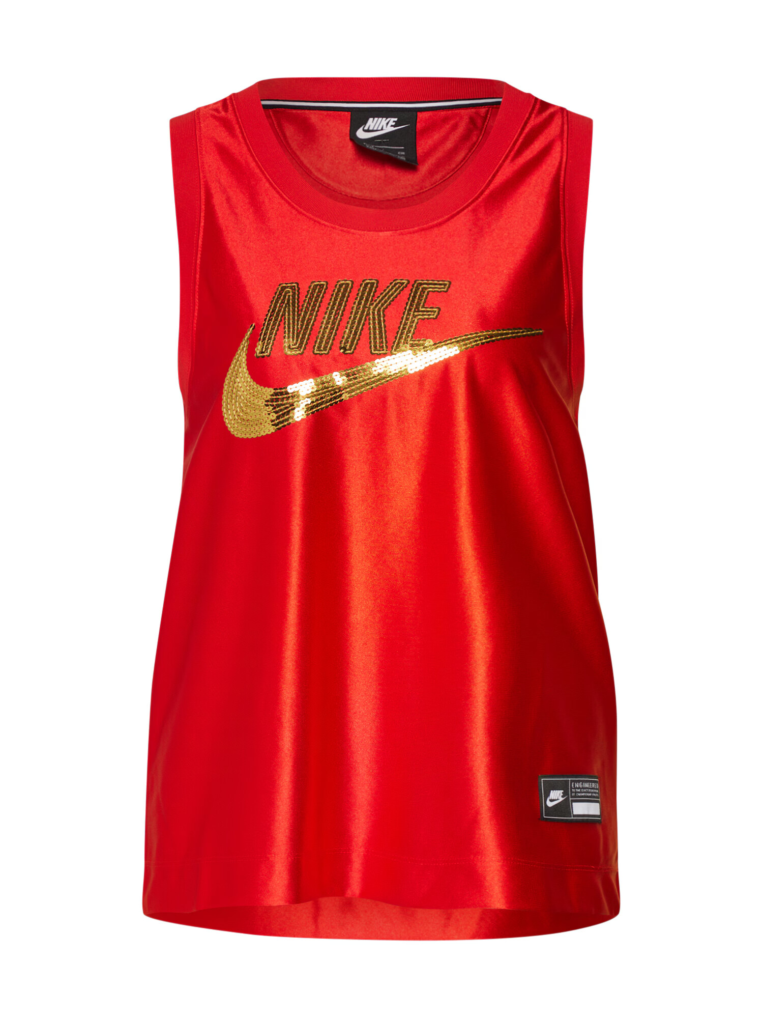 Nike Sportswear Top zlata / rdeča - Pepit.si