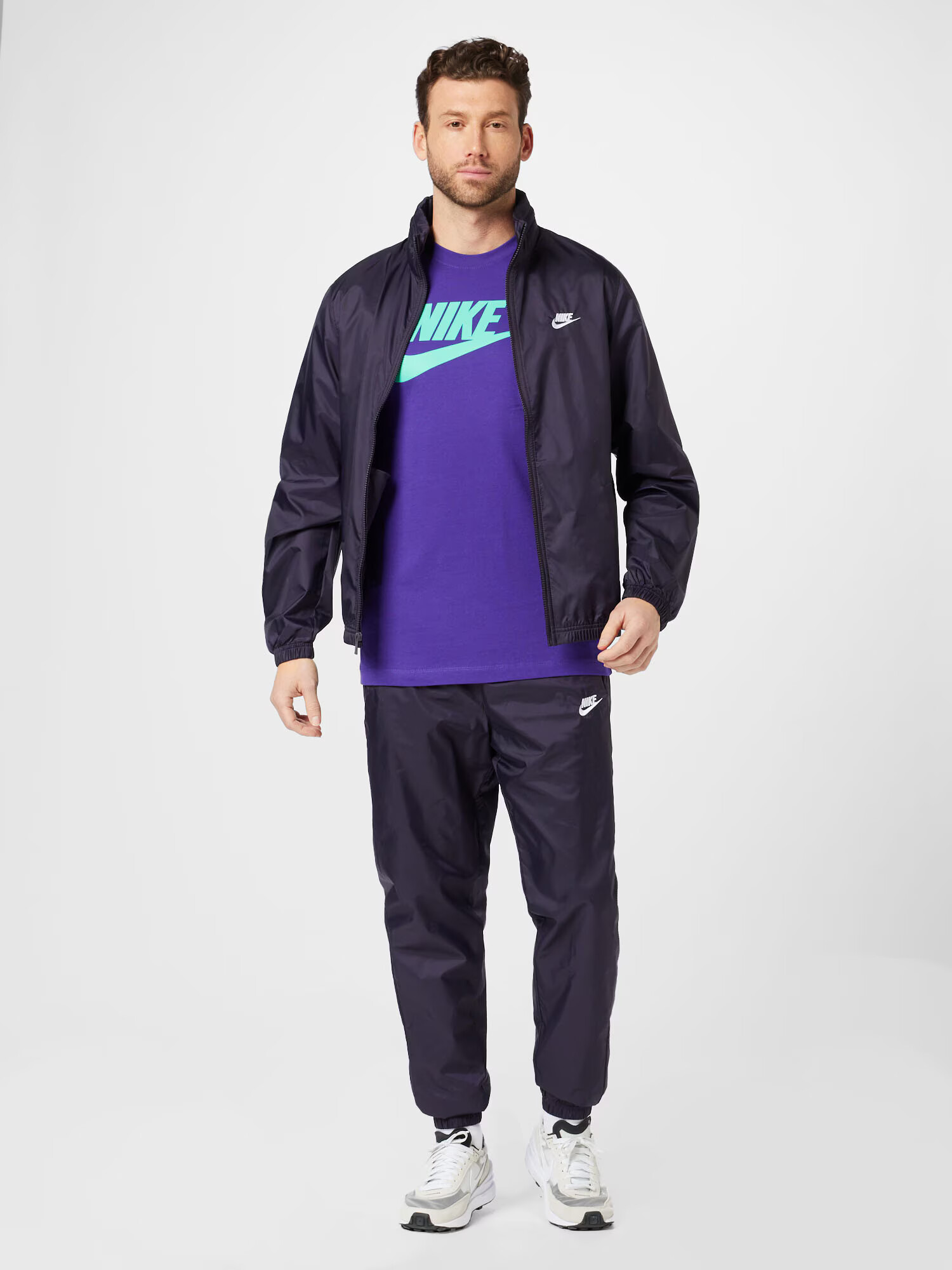 Nike Sportswear Trenirka za tek sliva / bela - Pepit.si