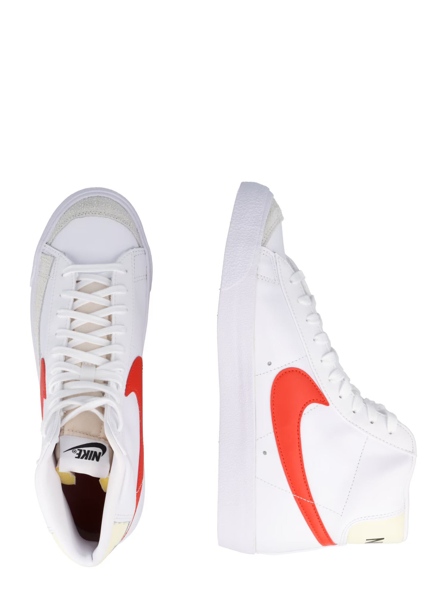 Nike Sportswear Visoke superge 'Blazer 77' ecru / losos / bela - Pepit.si