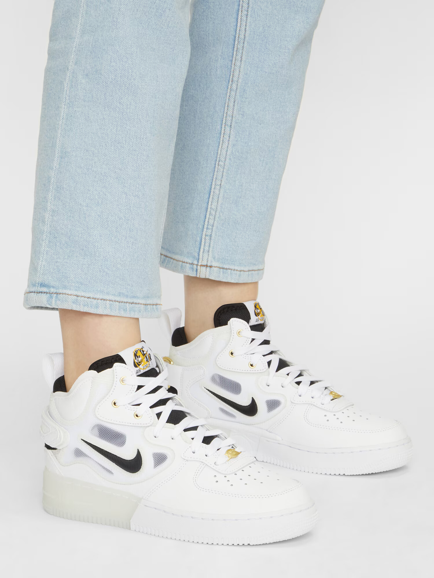 Nike Sportswear Visoke superge 'Nike Air Force 1 Mid React' bela - Pepit.si