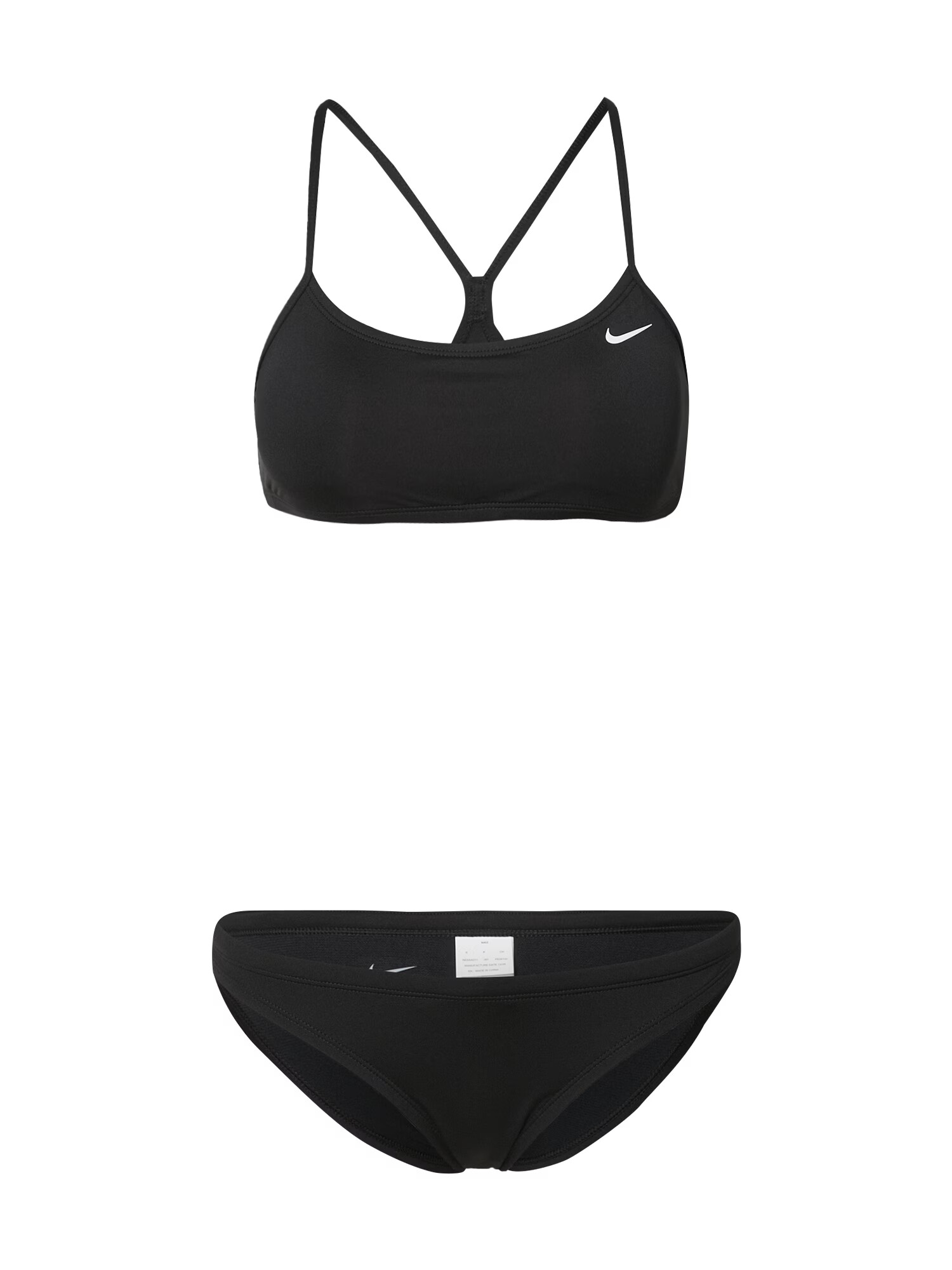 Nike Swim Športne bikini črna - Pepit.si