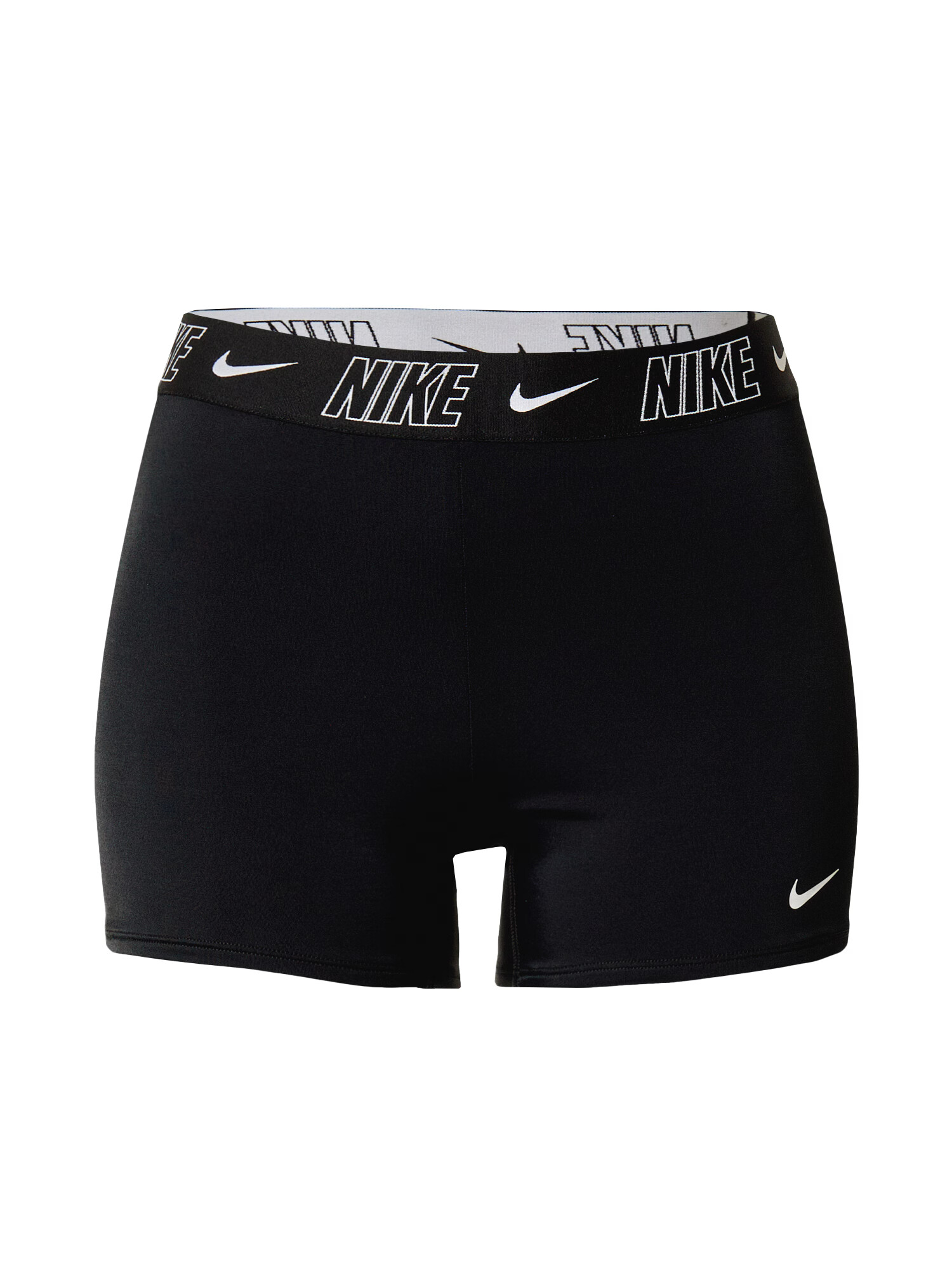 Nike Swim Športne bikini hlačke črna / bela - Pepit.si