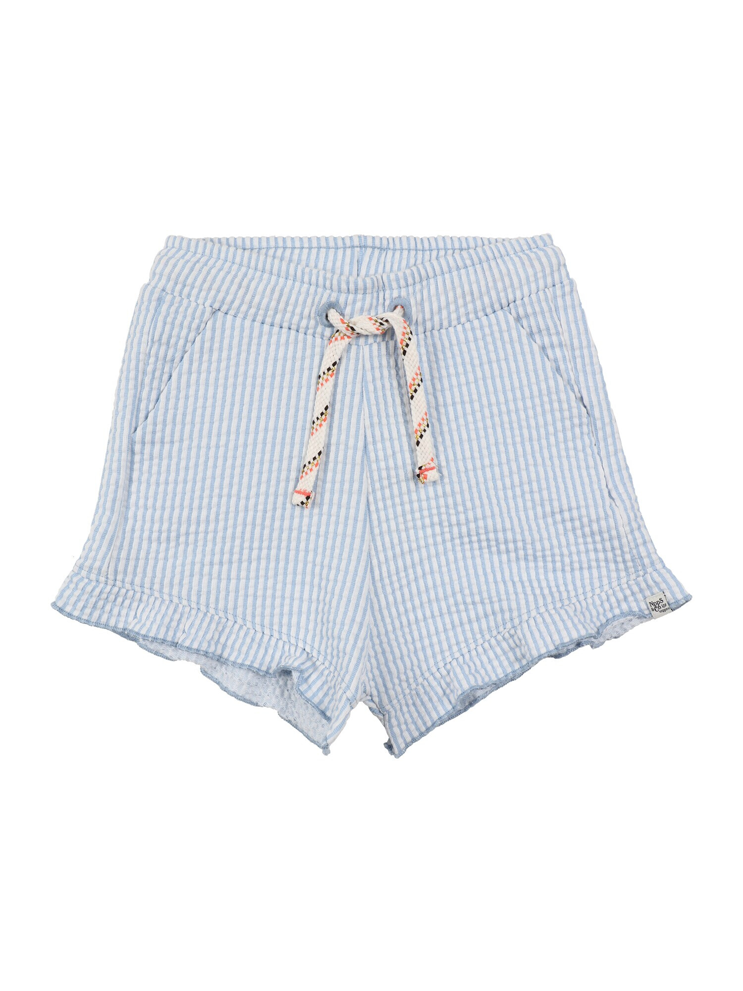 Noppies Shorts 'Lissom' svetlo modra / bela - Pepit.si