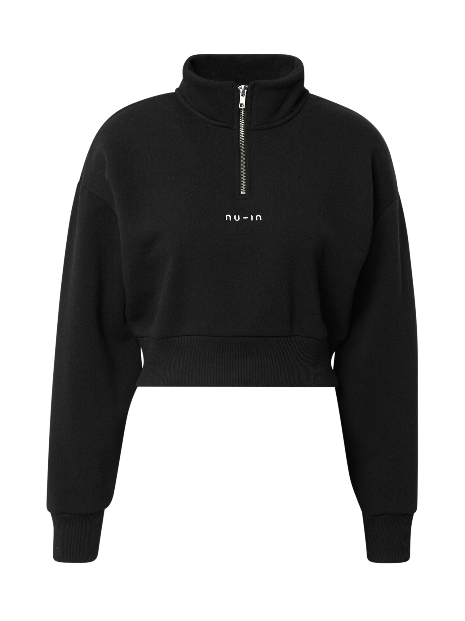 NU-IN ACTIVE Sweatshirt črna / bela - Pepit.si