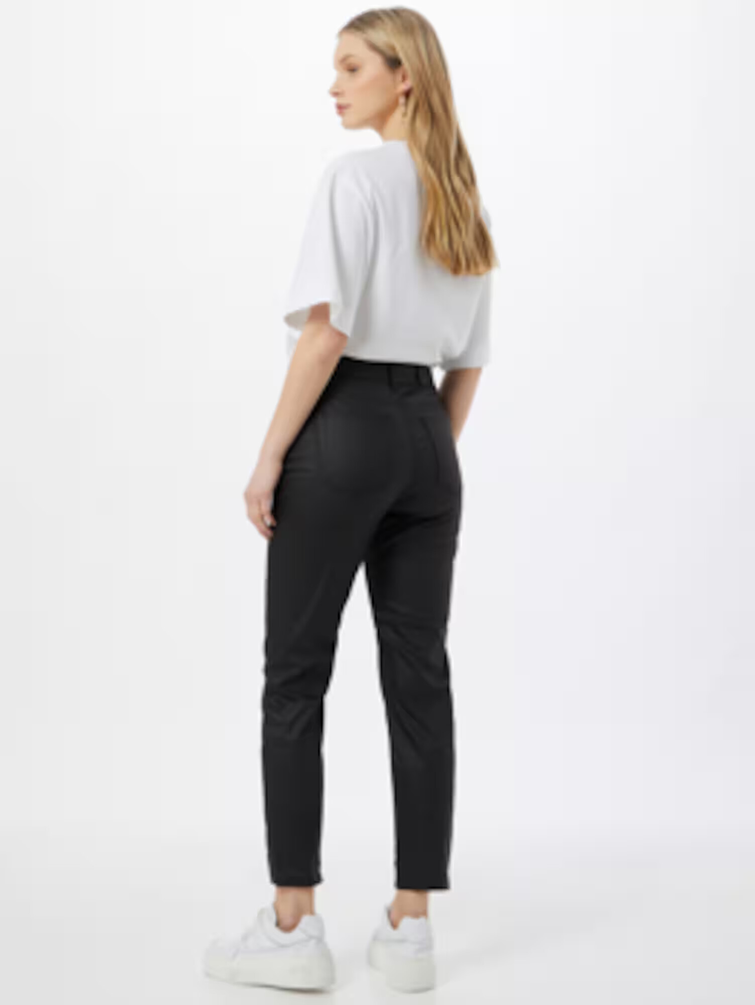 NU-IN Kavbojke 'High Rise Coated Skinny Jeans' črna - Pepit.si