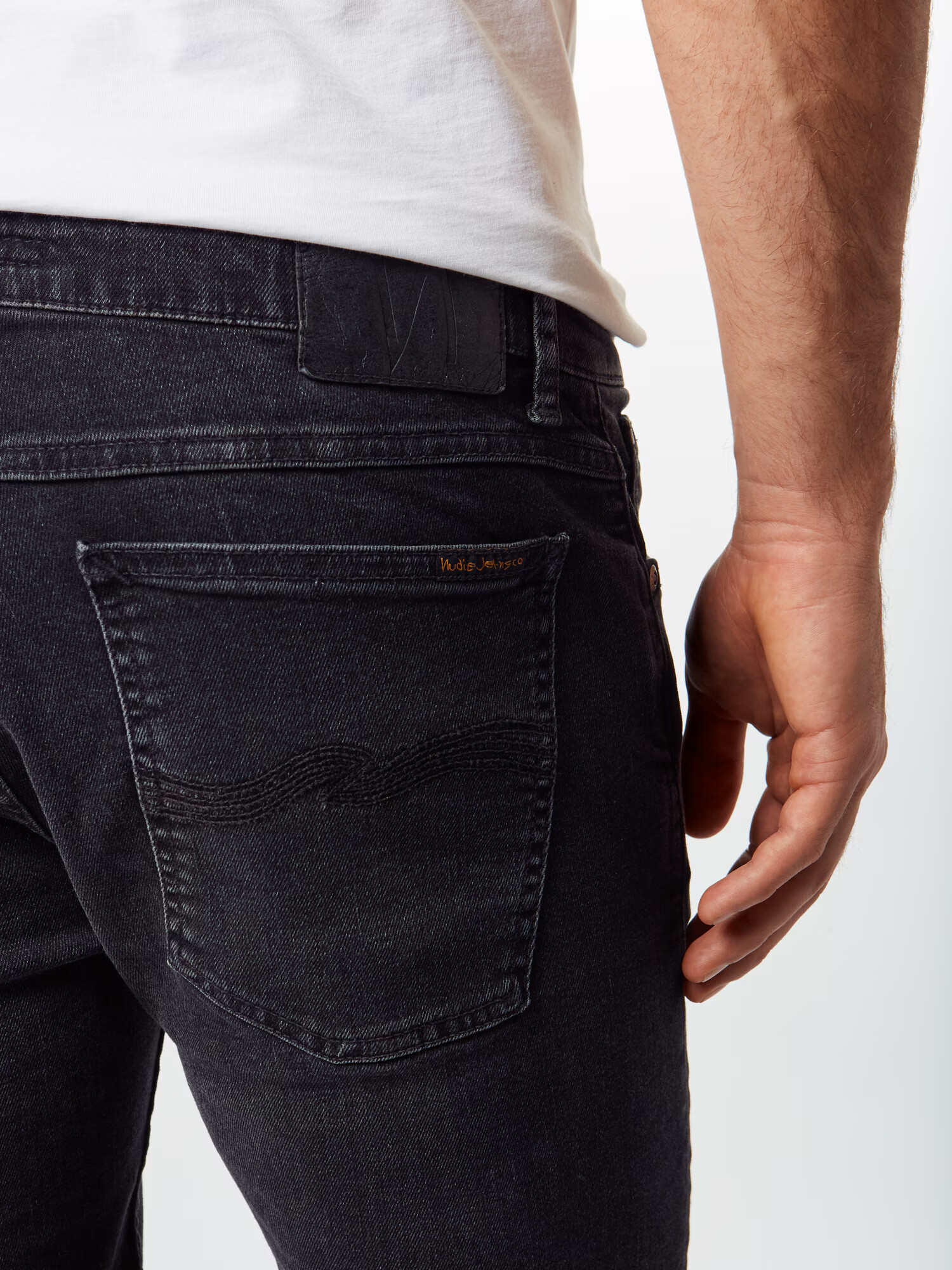 Nudie Jeans Co Kavbojke 'Skinny Lin' črn denim - Pepit.si