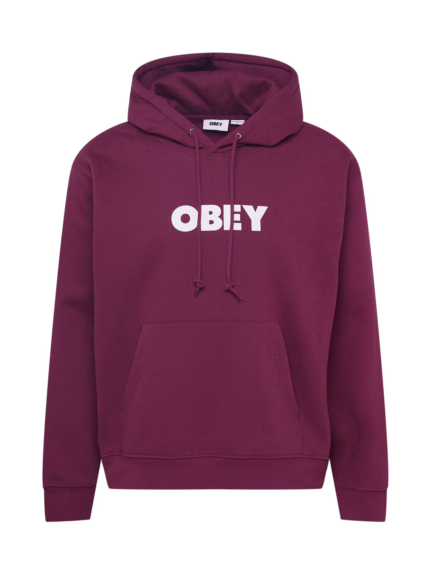 Obey Majica burgund / bela - Pepit.si