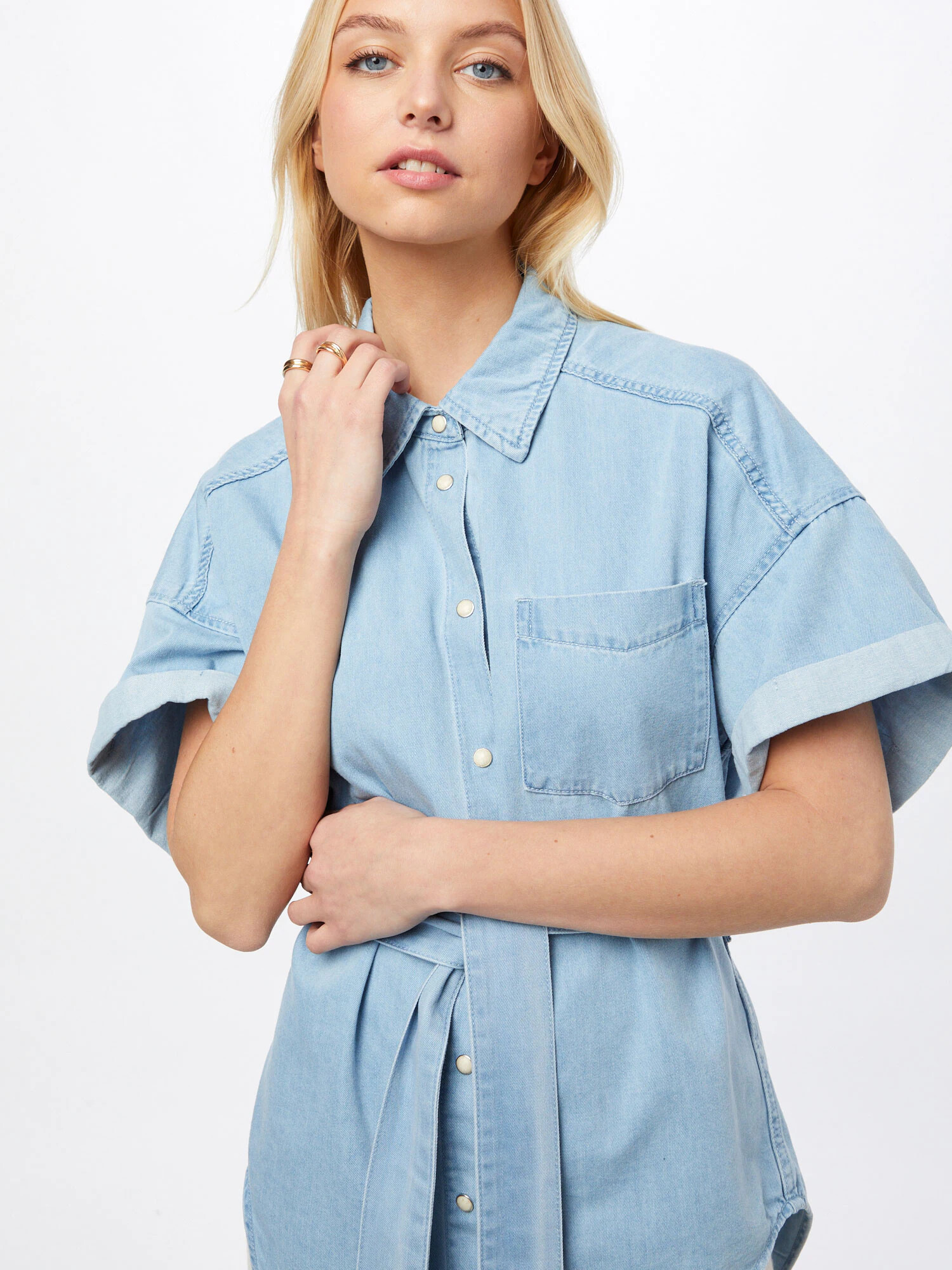 OBJECT Bluza 'AUBREY' moder denim - Pepit.si