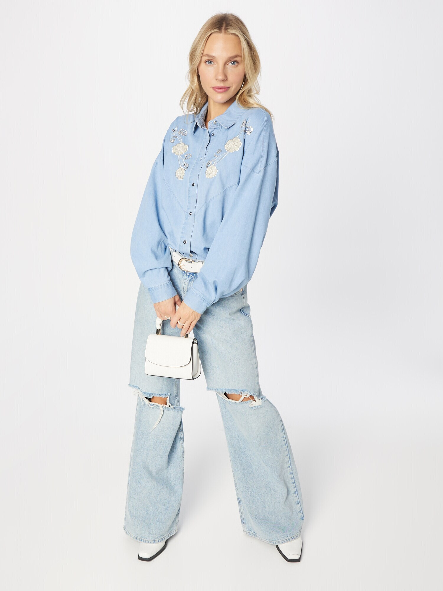 OBJECT Bluza moder denim - Pepit.si