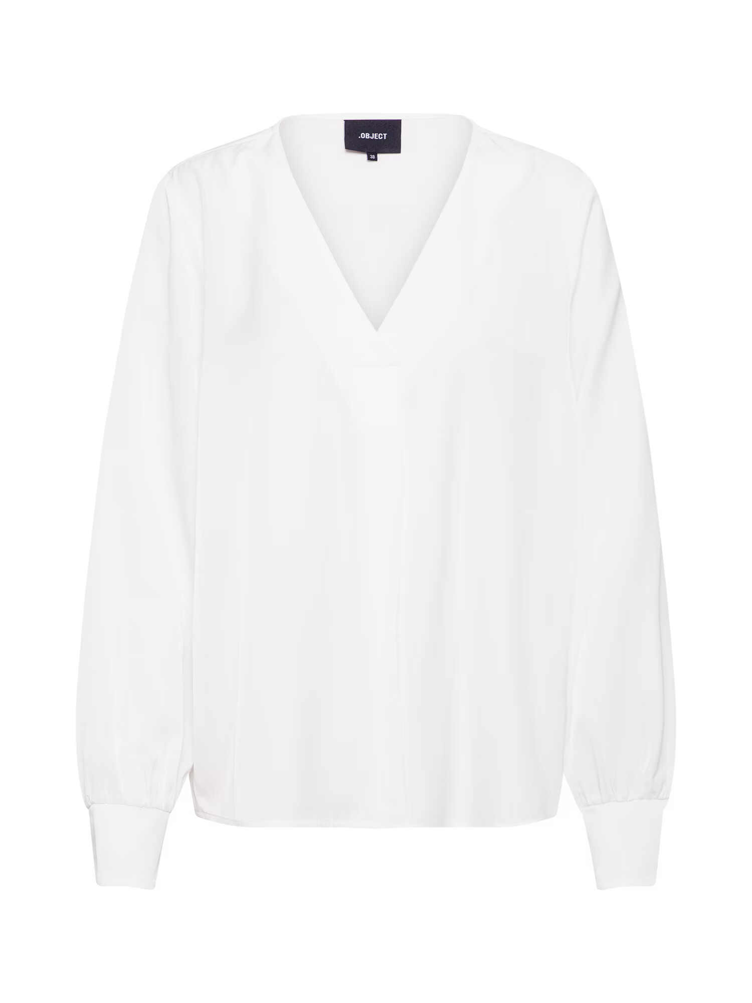 OBJECT Bluza 'OBJEILEEN L/S V-NECK TOP NOOS' bela - Pepit.si