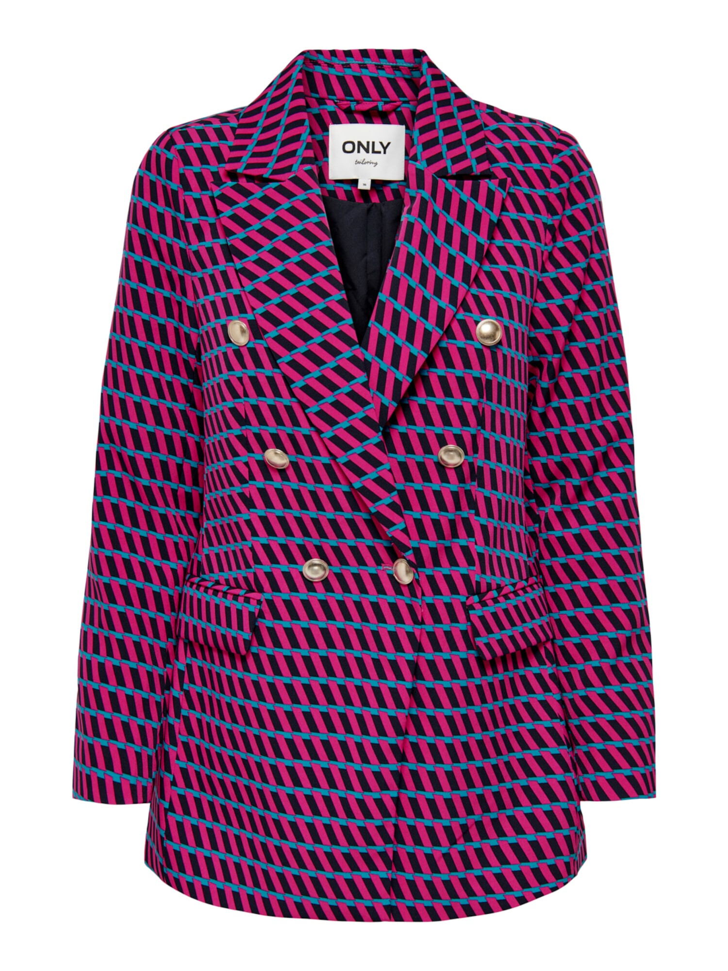 ONLY Blazer 'CORINNA-ABBA' modra / magenta / črna - Pepit.si