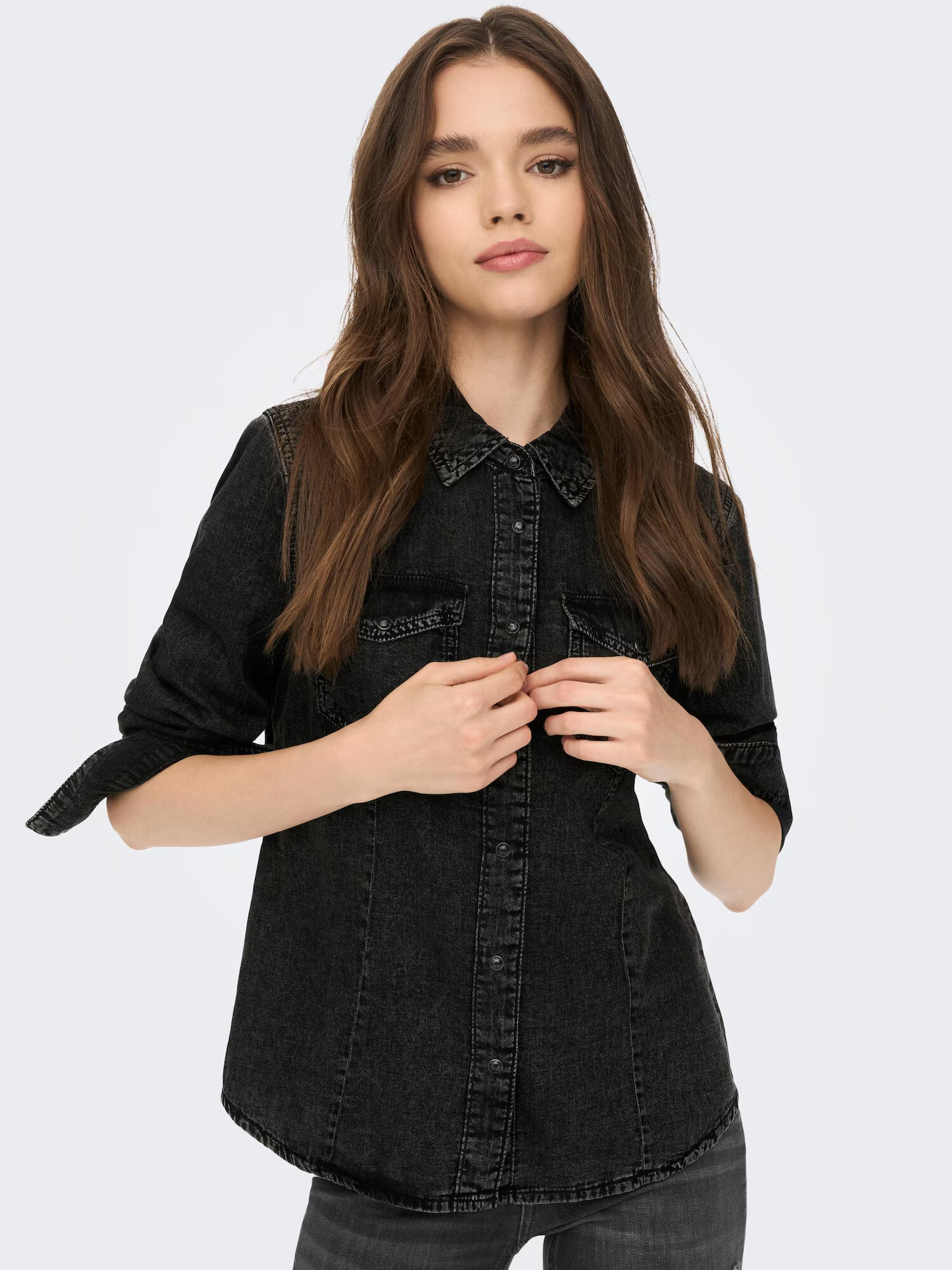 ONLY Bluza črn denim - Pepit.si