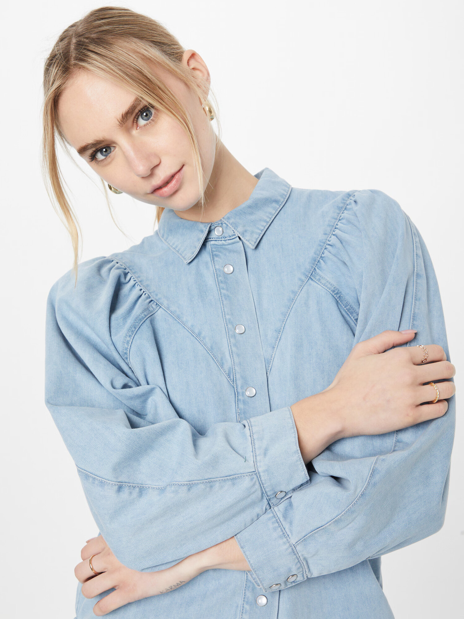 ONLY Bluza moder denim - Pepit.si